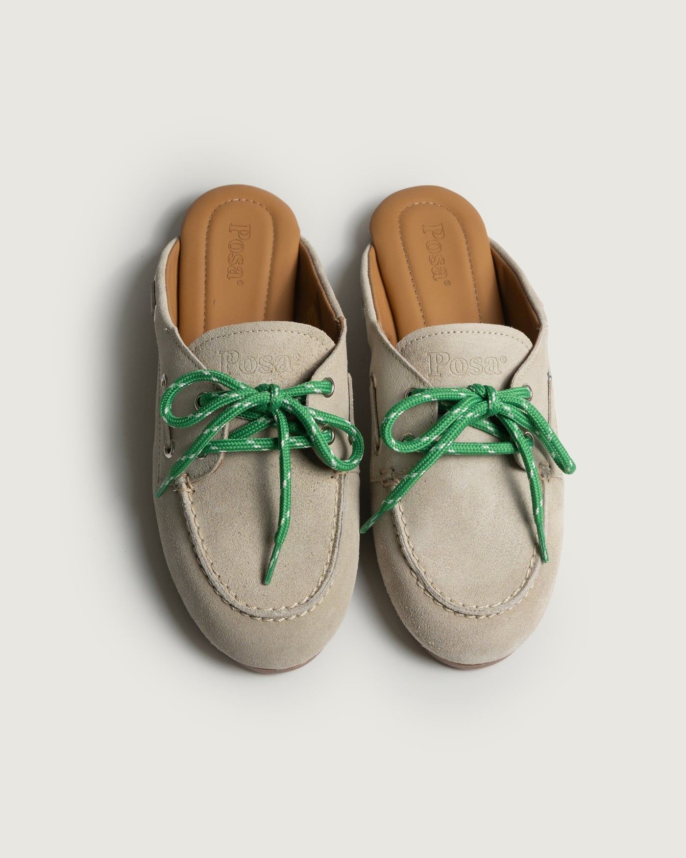 Boat Loafer Mule - Suede | Light taupe