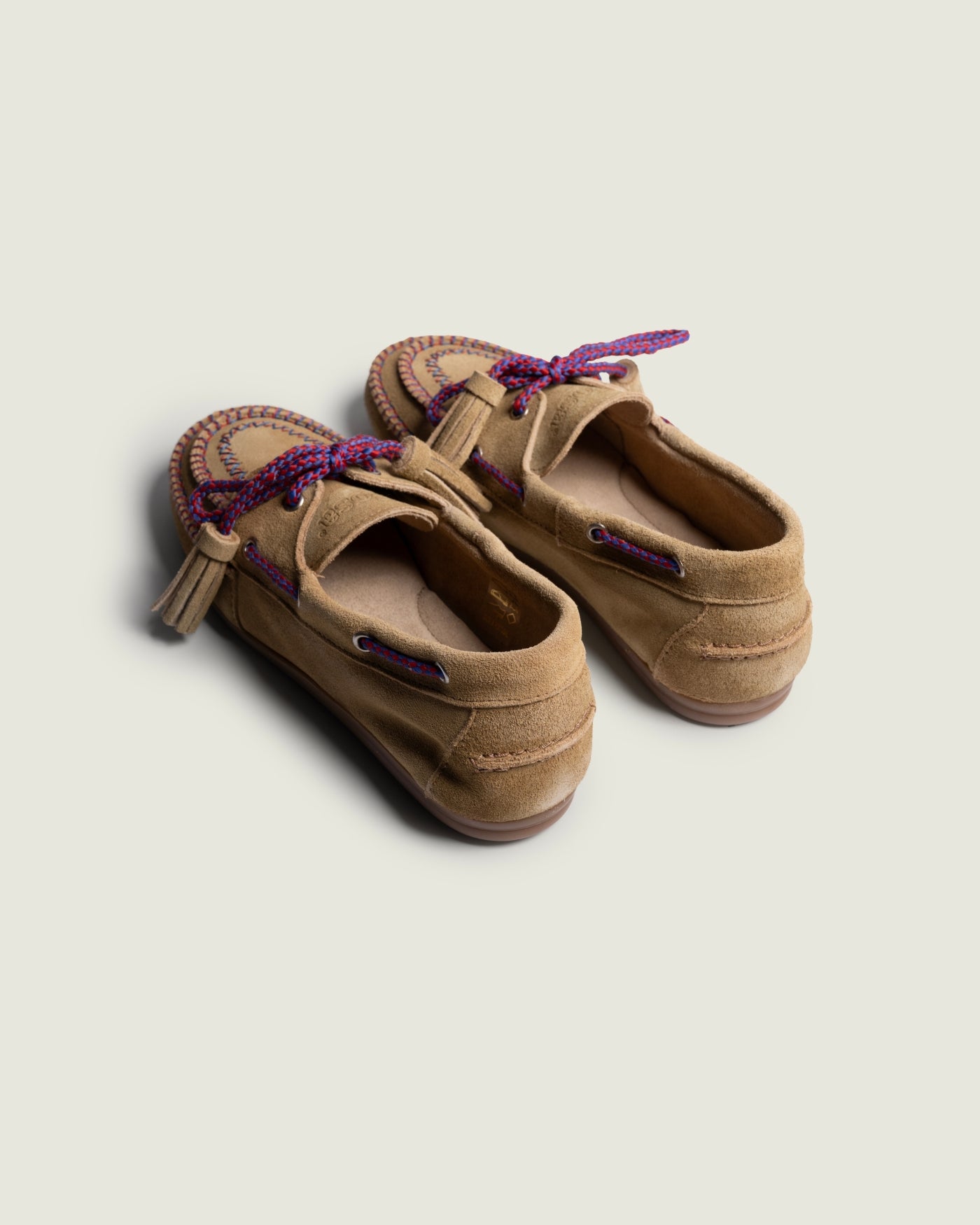 Boat Loafer Fringe - coloured stitch | Tan