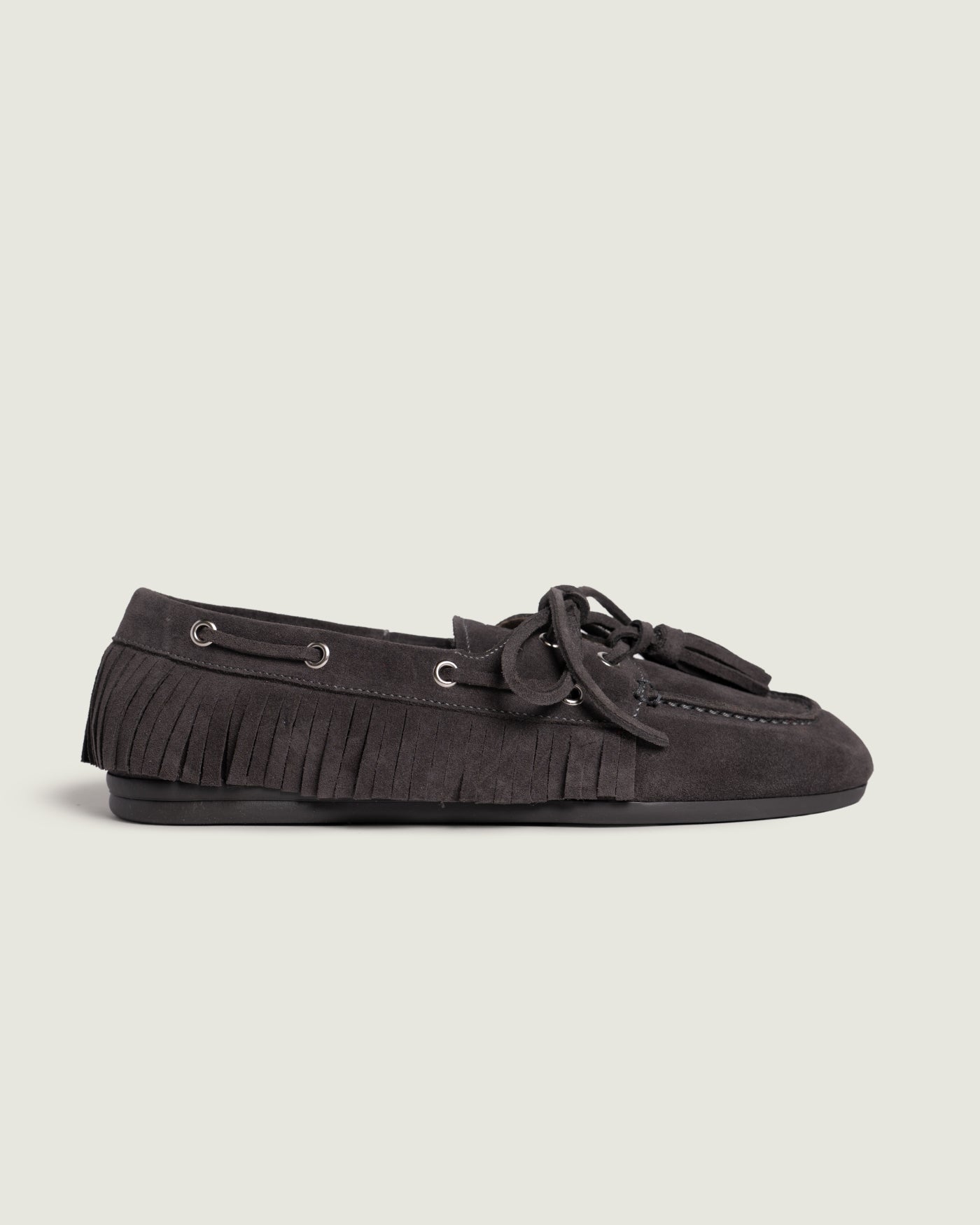 Boat Loafer Native Tassel - Suede | Daytona grey