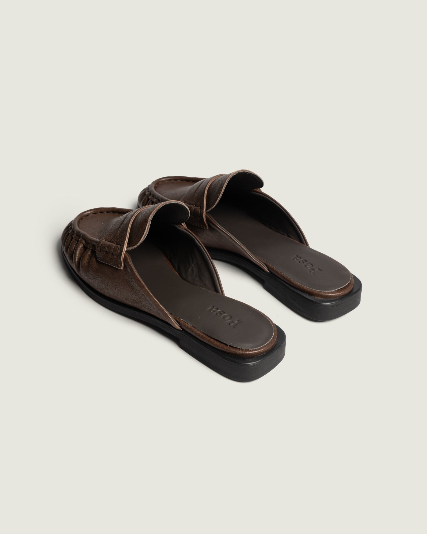 Penny Mule - Leather | Saddle brown