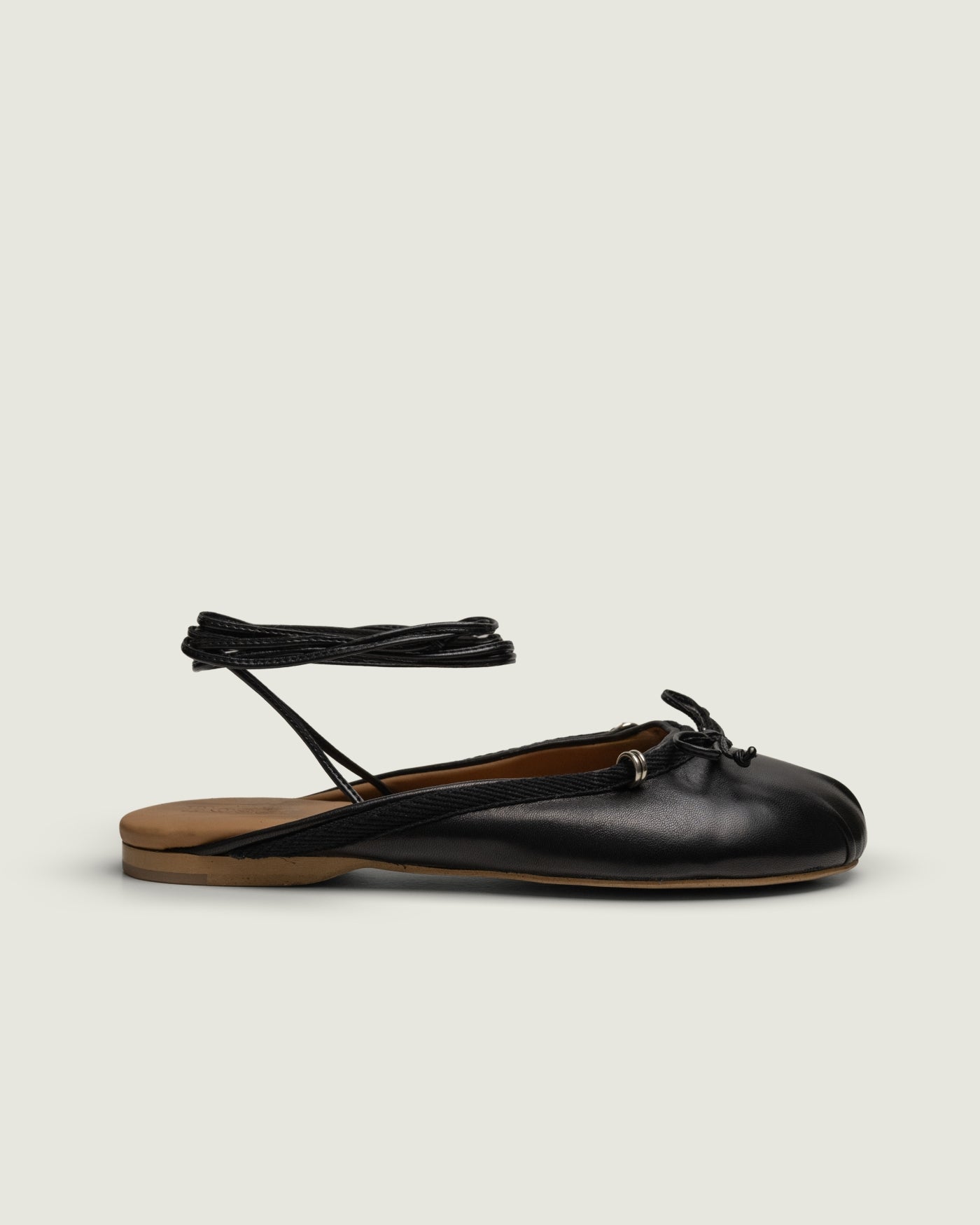 Vita Ballerina Mule - Leather | Black
