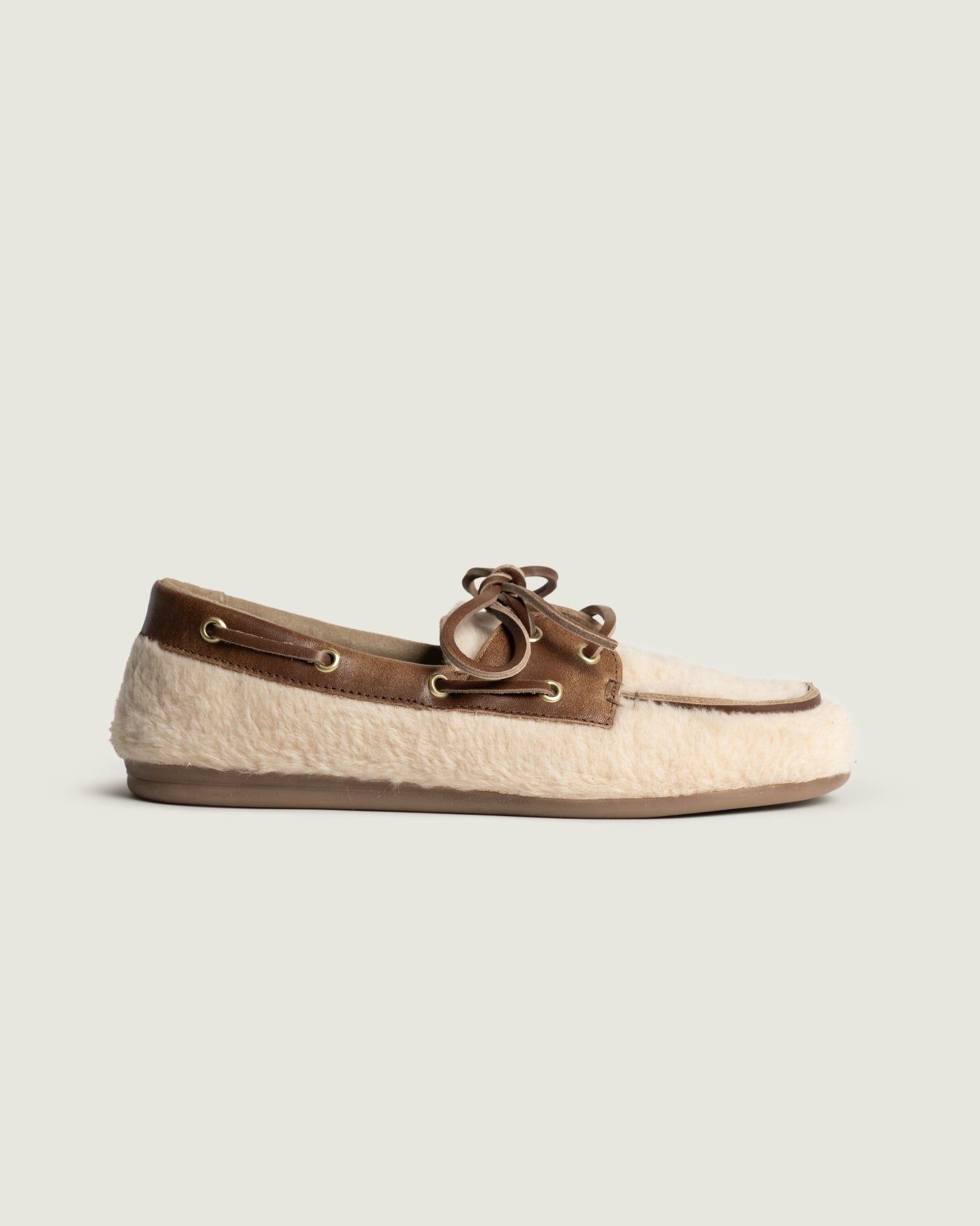 Boat Loafer Alpina | Light taupe/ brown