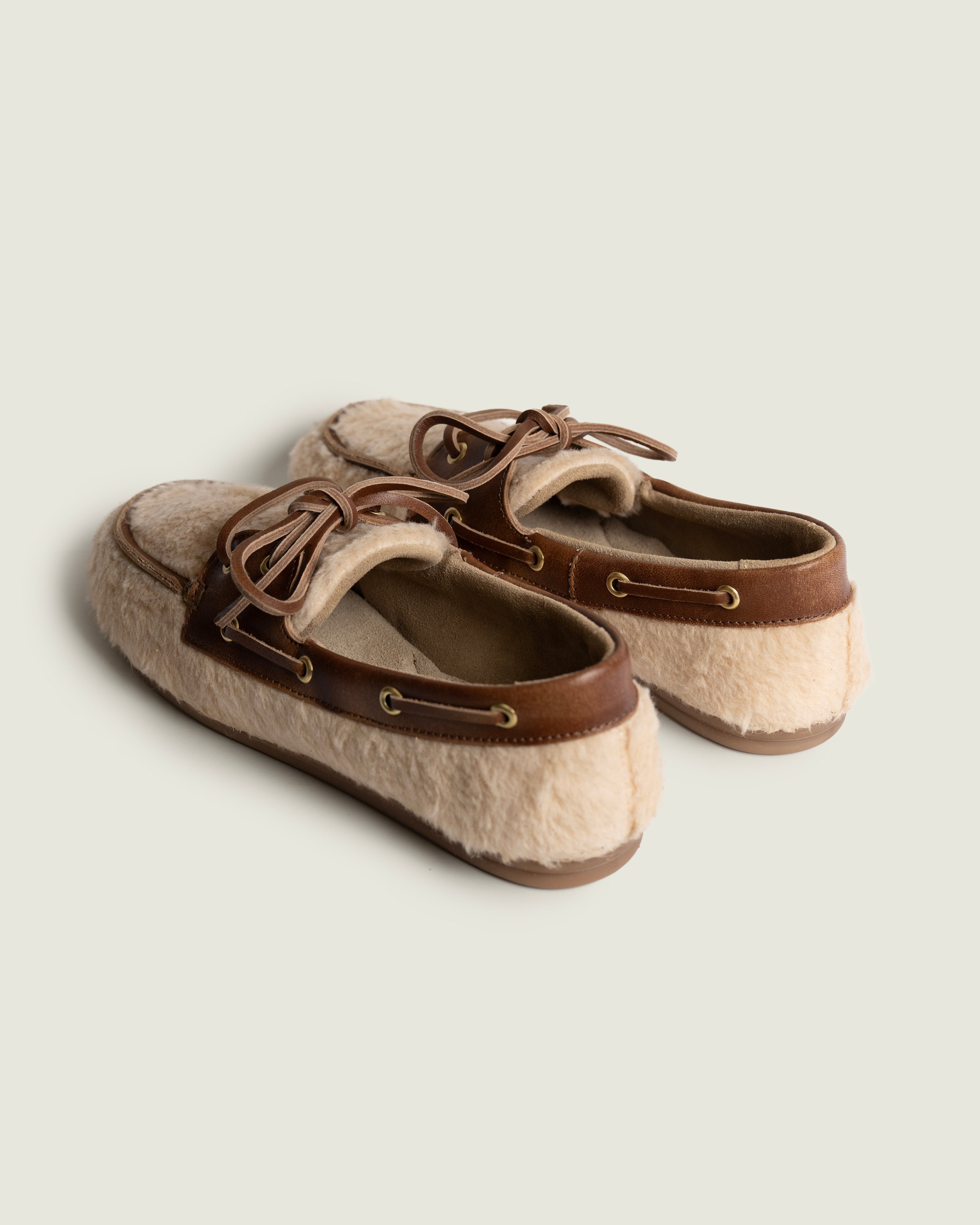 Boat Loafer - Alpina Leather | Light taupe/ brown