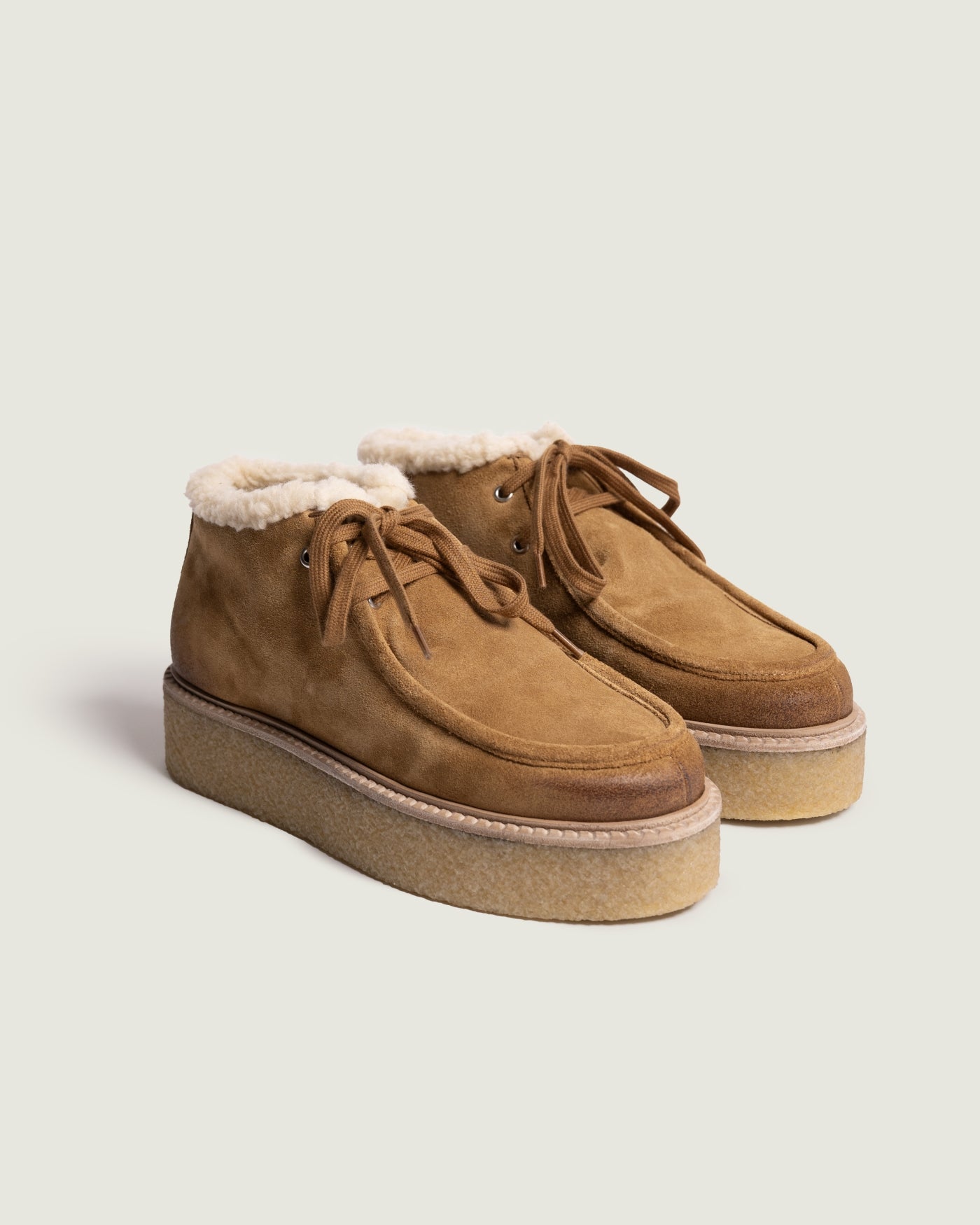 Chukka Shearling - Suede | Tan