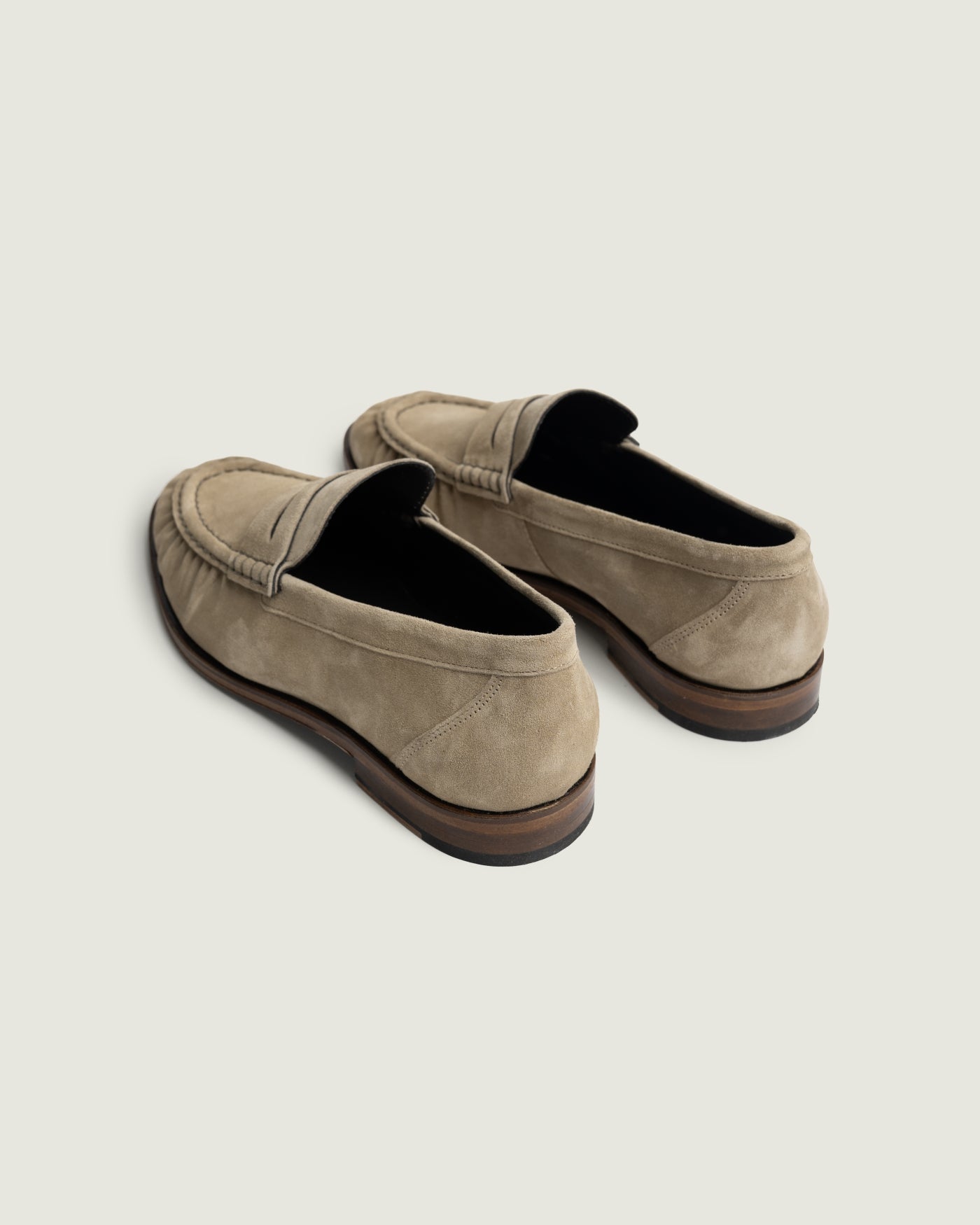 Penny Loafer Wrinkle - Suede | Light taupe