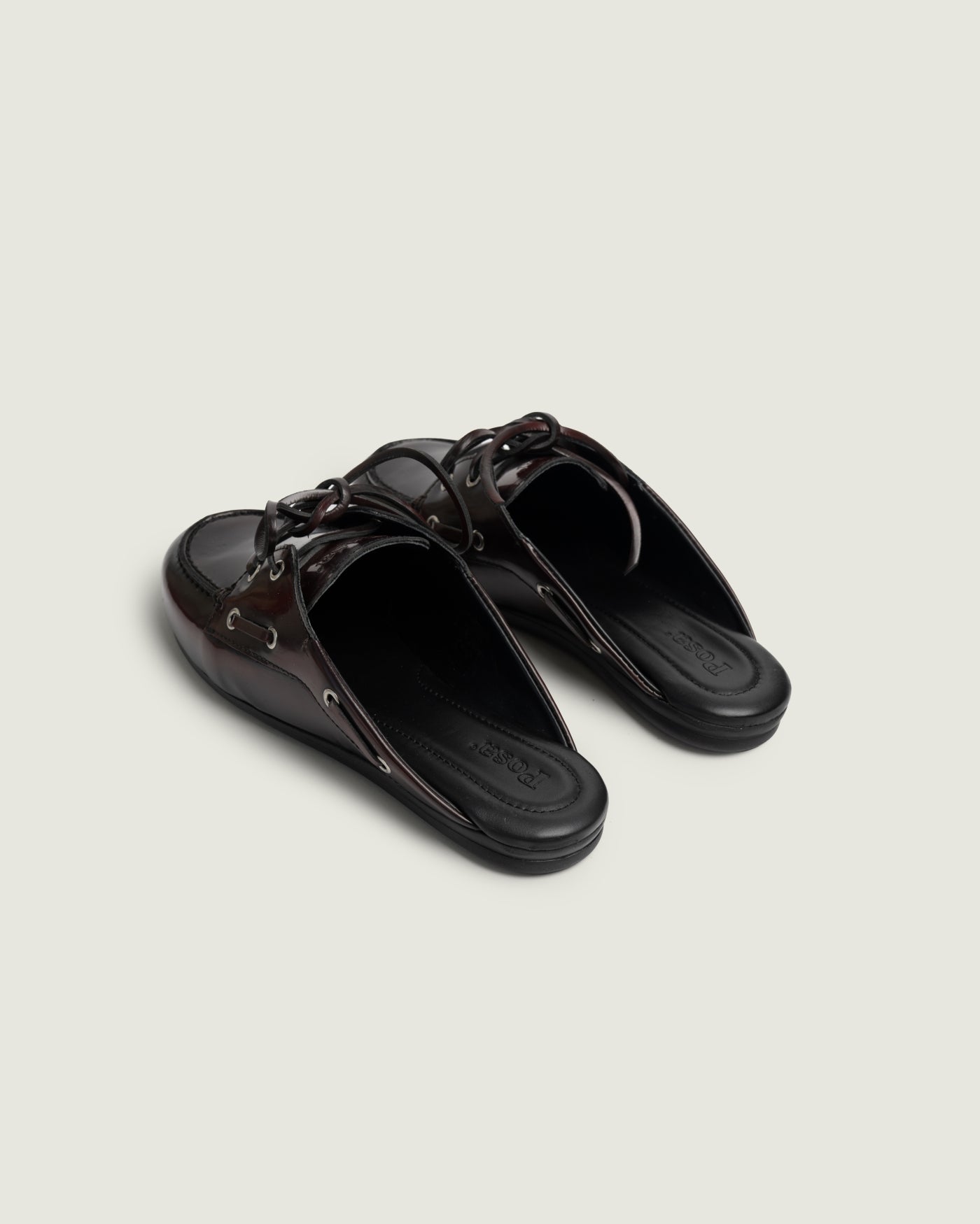 Boat Loafer Mule - Leather | Burgundy