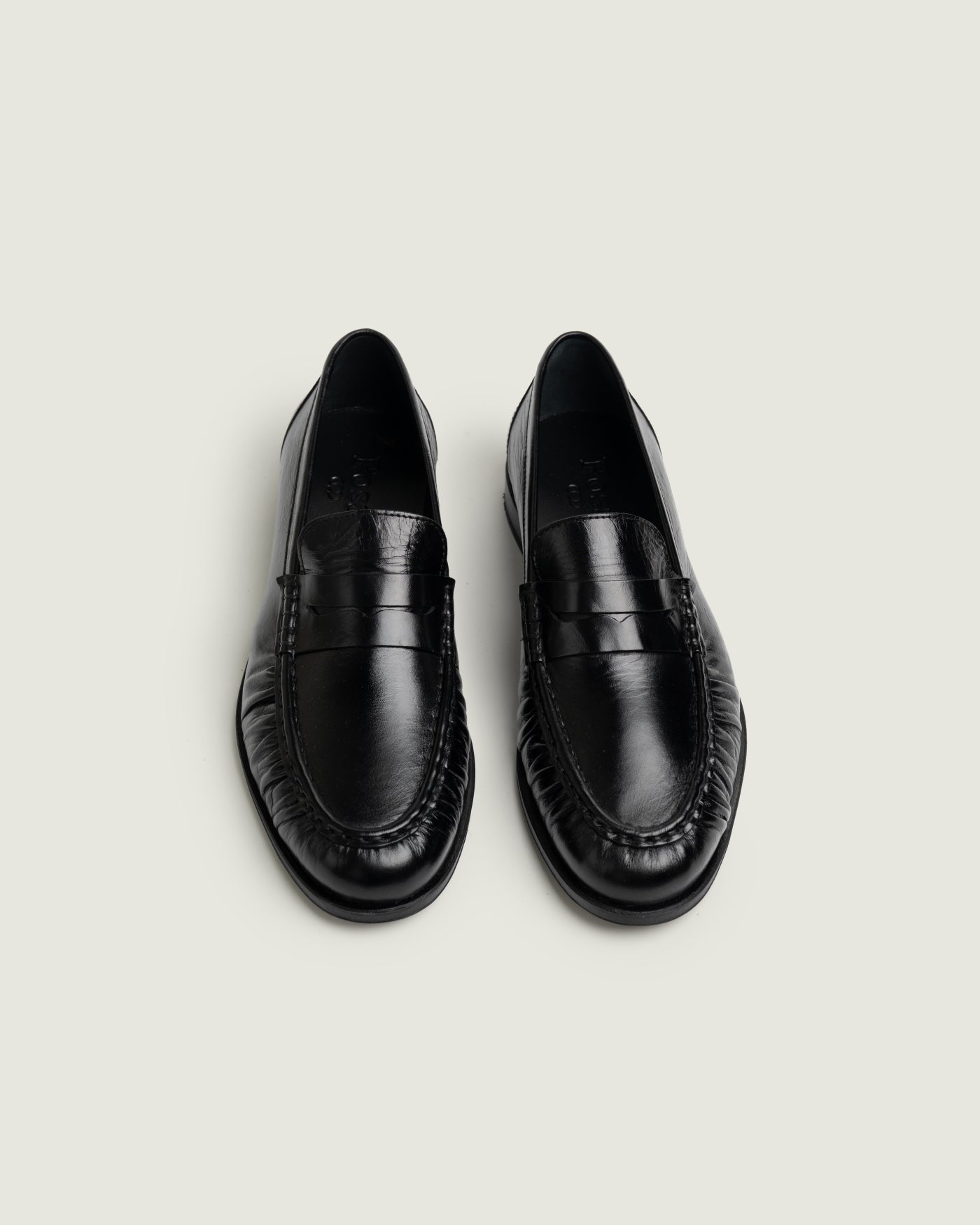 Penny Loafer Wrinkle - Leather | Black