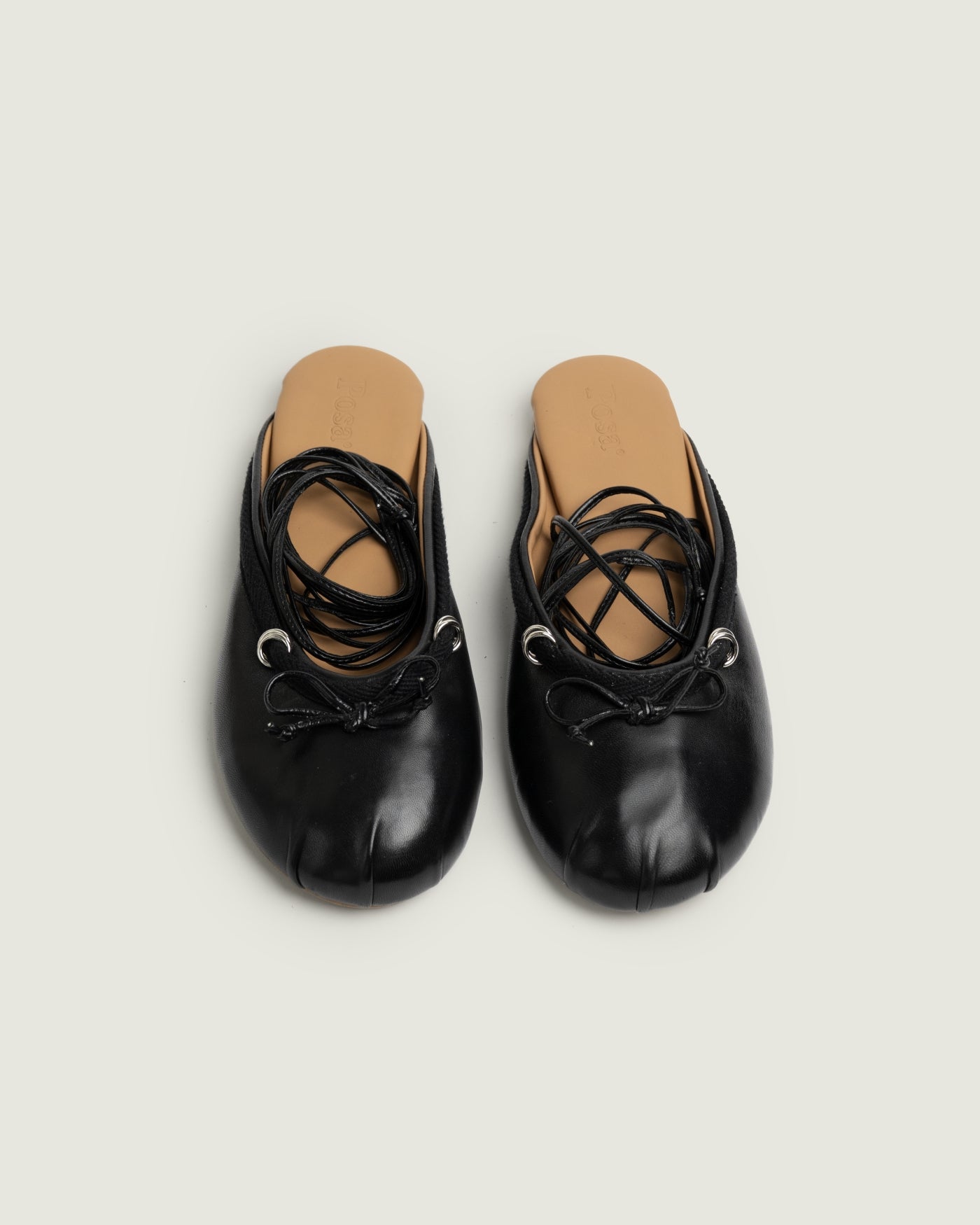 Vita Ballerina Mule - Leather | Black