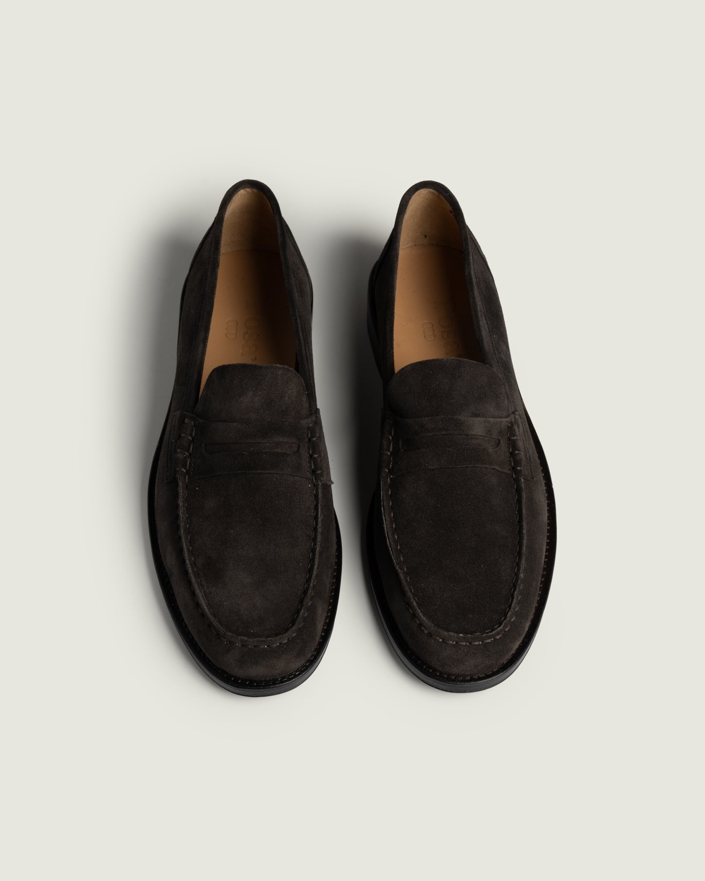 College Penny Loafer - Suede | Dark brown
