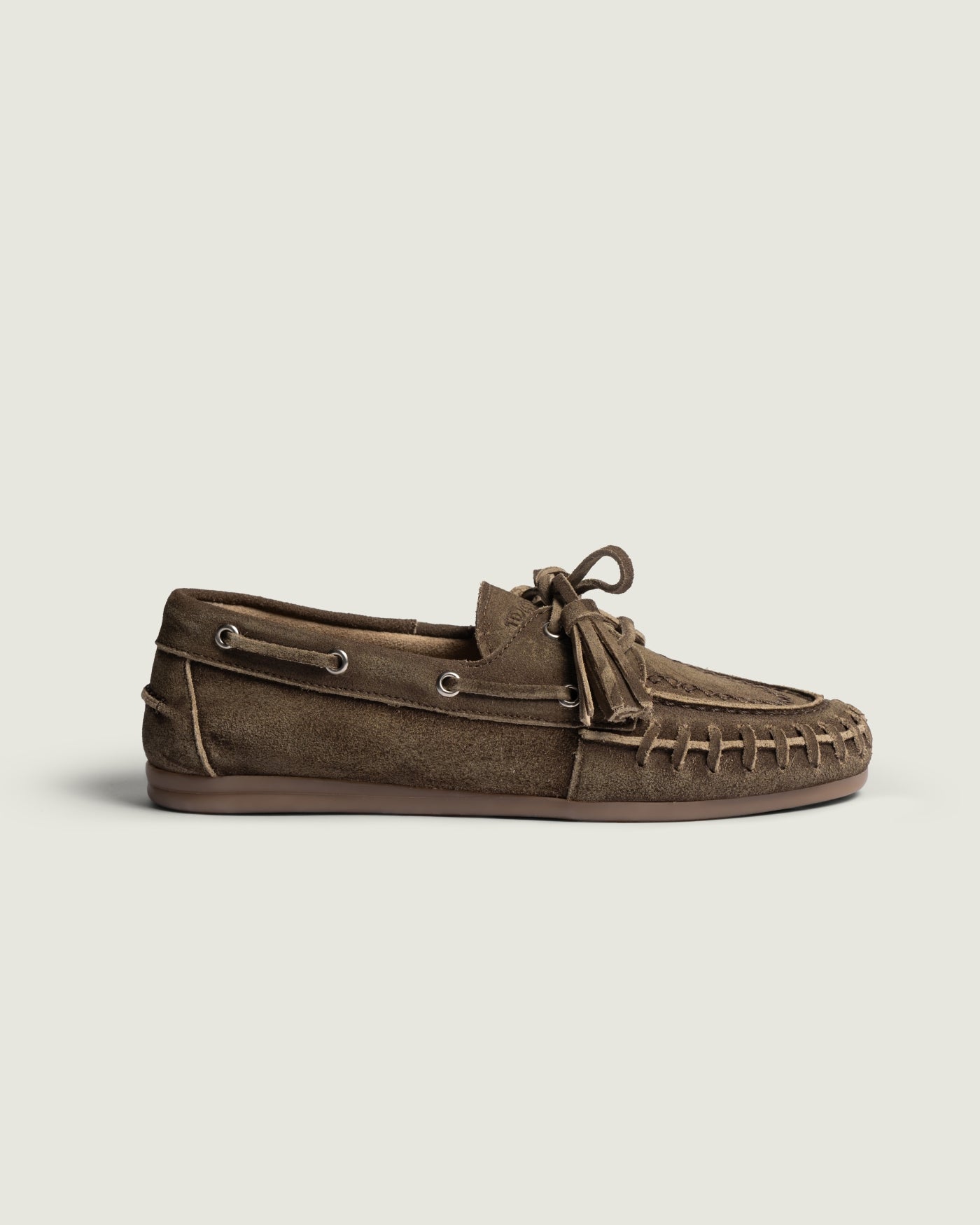 Boat Loafer Fringe Brushed | Chocolate