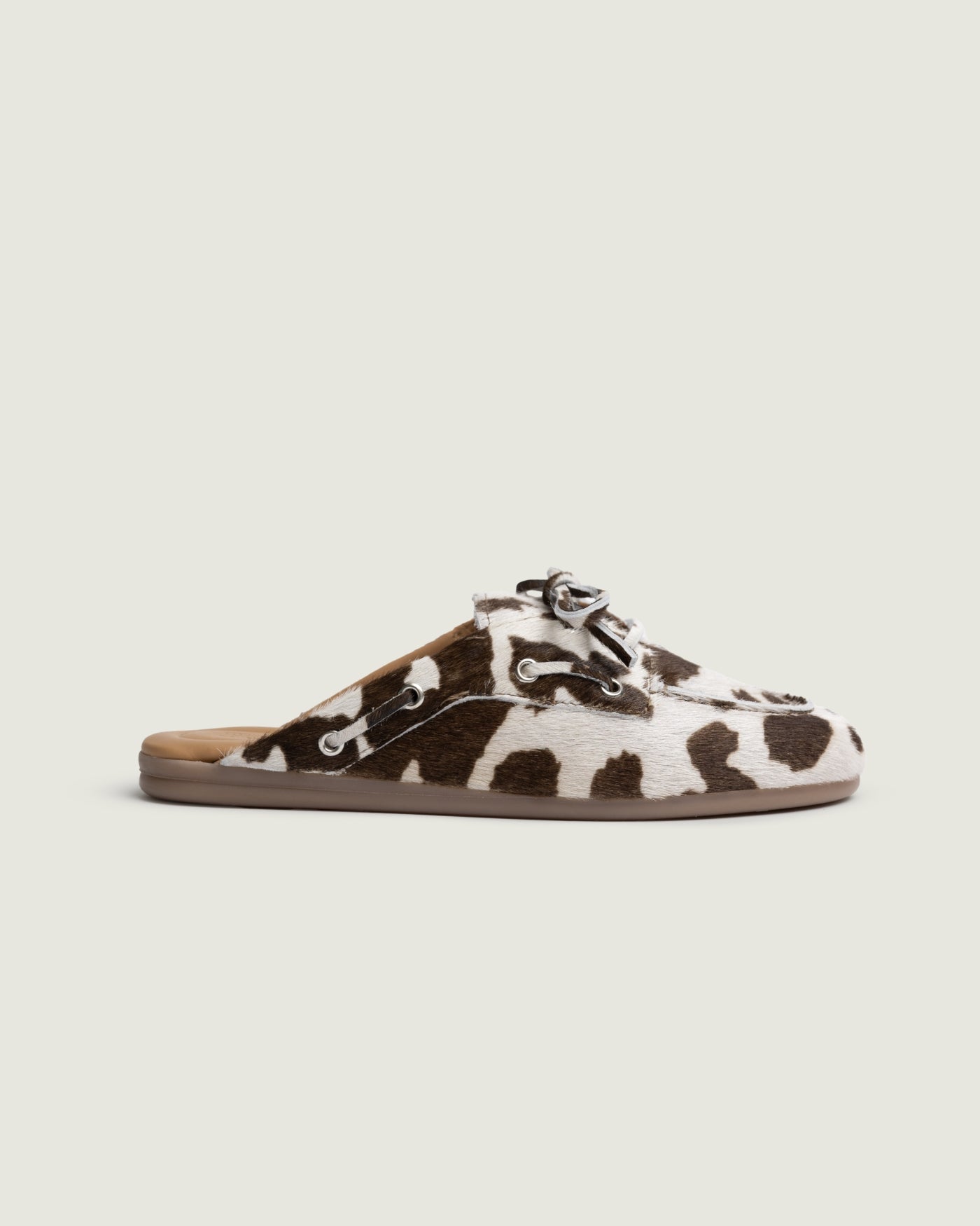 Boat Loafer Mule - Animal | Cow