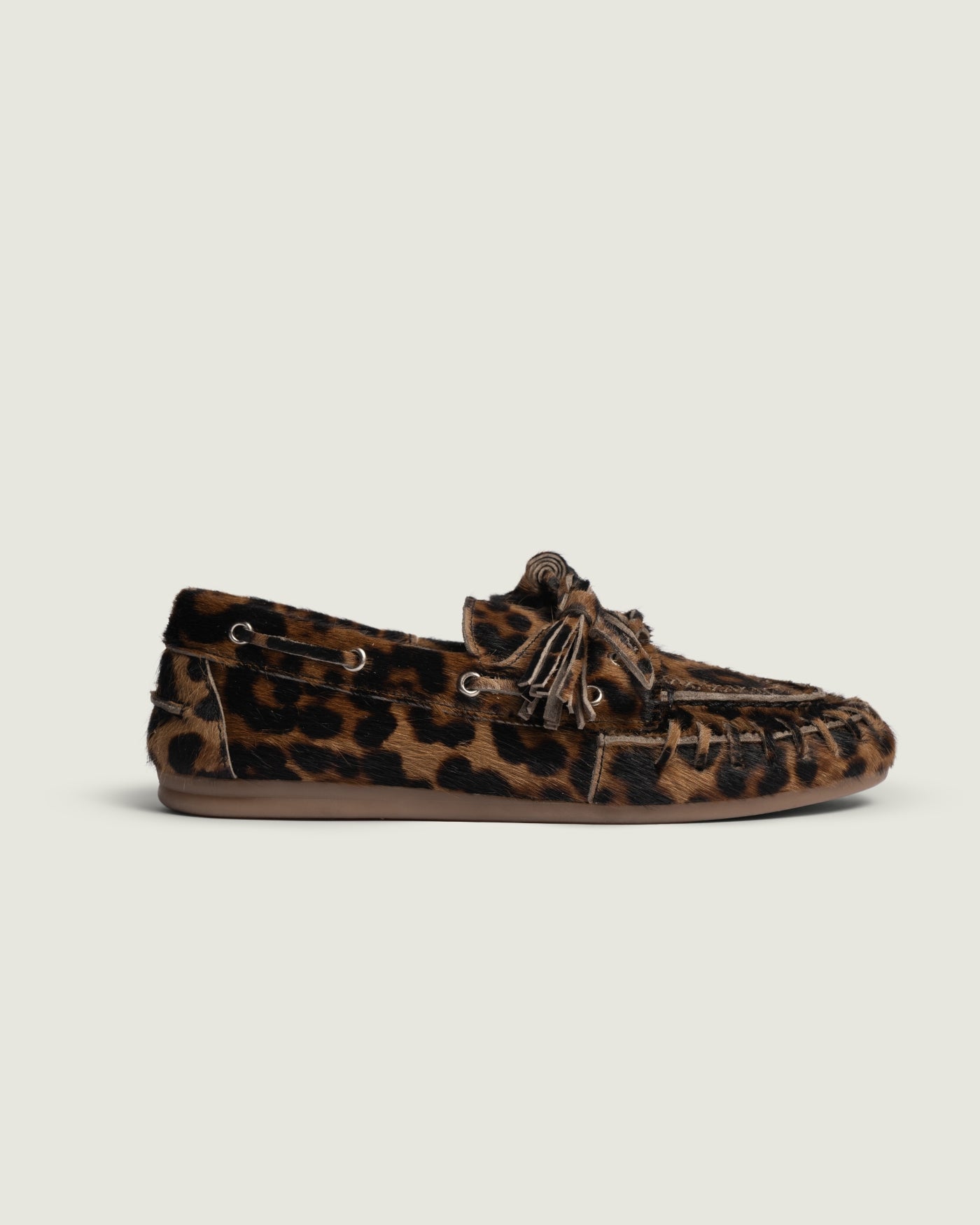 Boat Loafer Fringe | Leopard