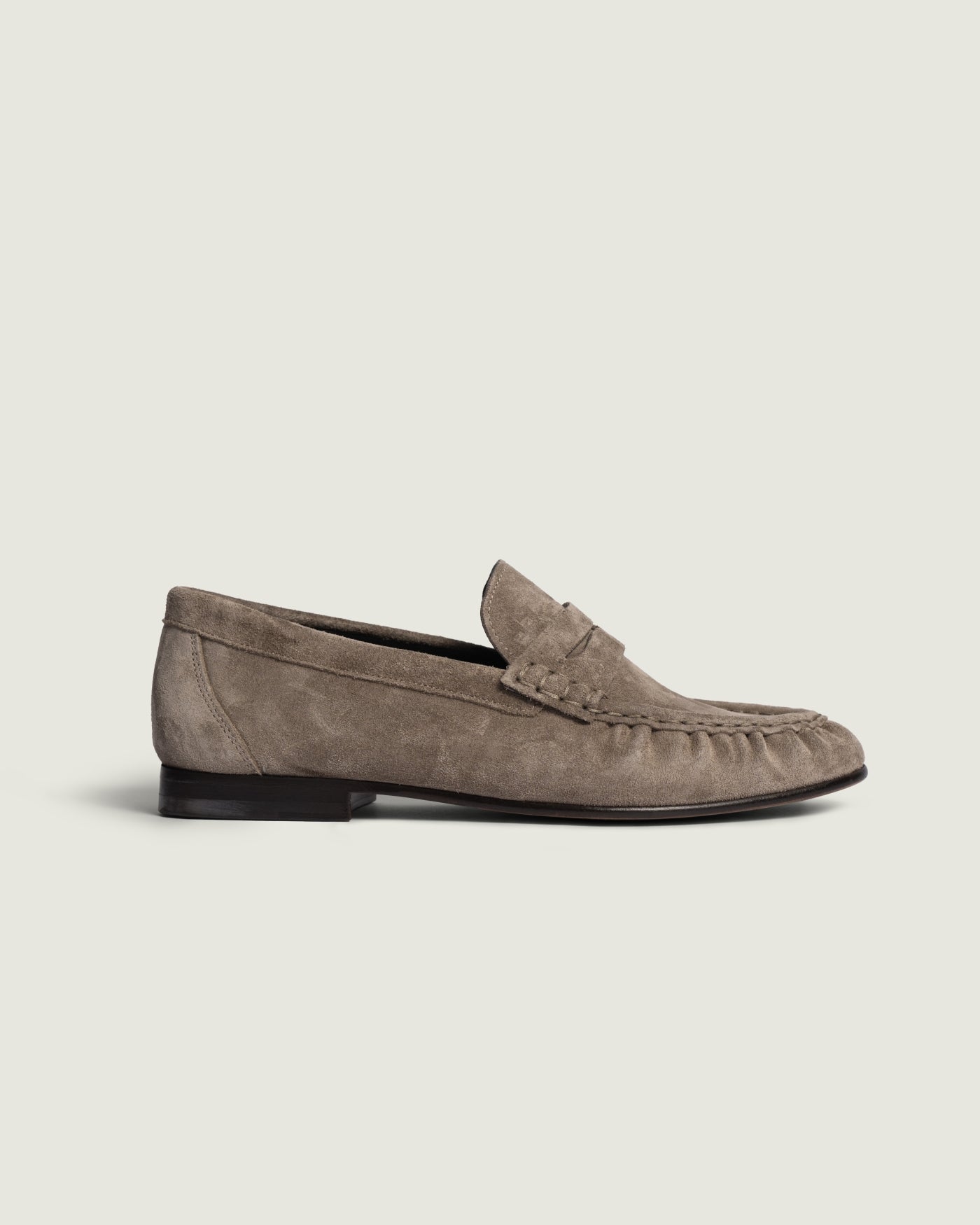 Penny Loafer Wrinkle - Suede | Drizzle