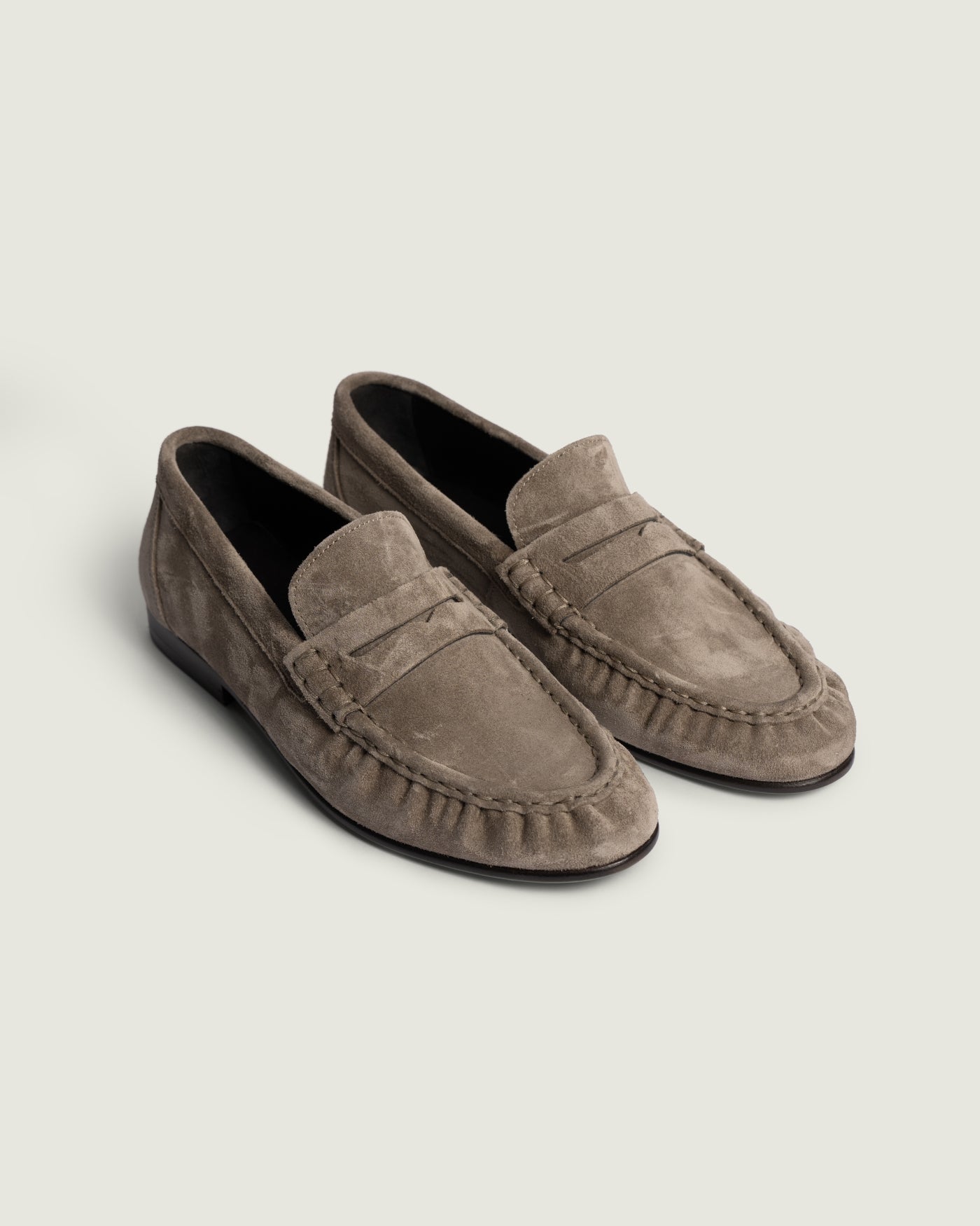 Penny Loafer Wrinkle - Suede | Drizzle