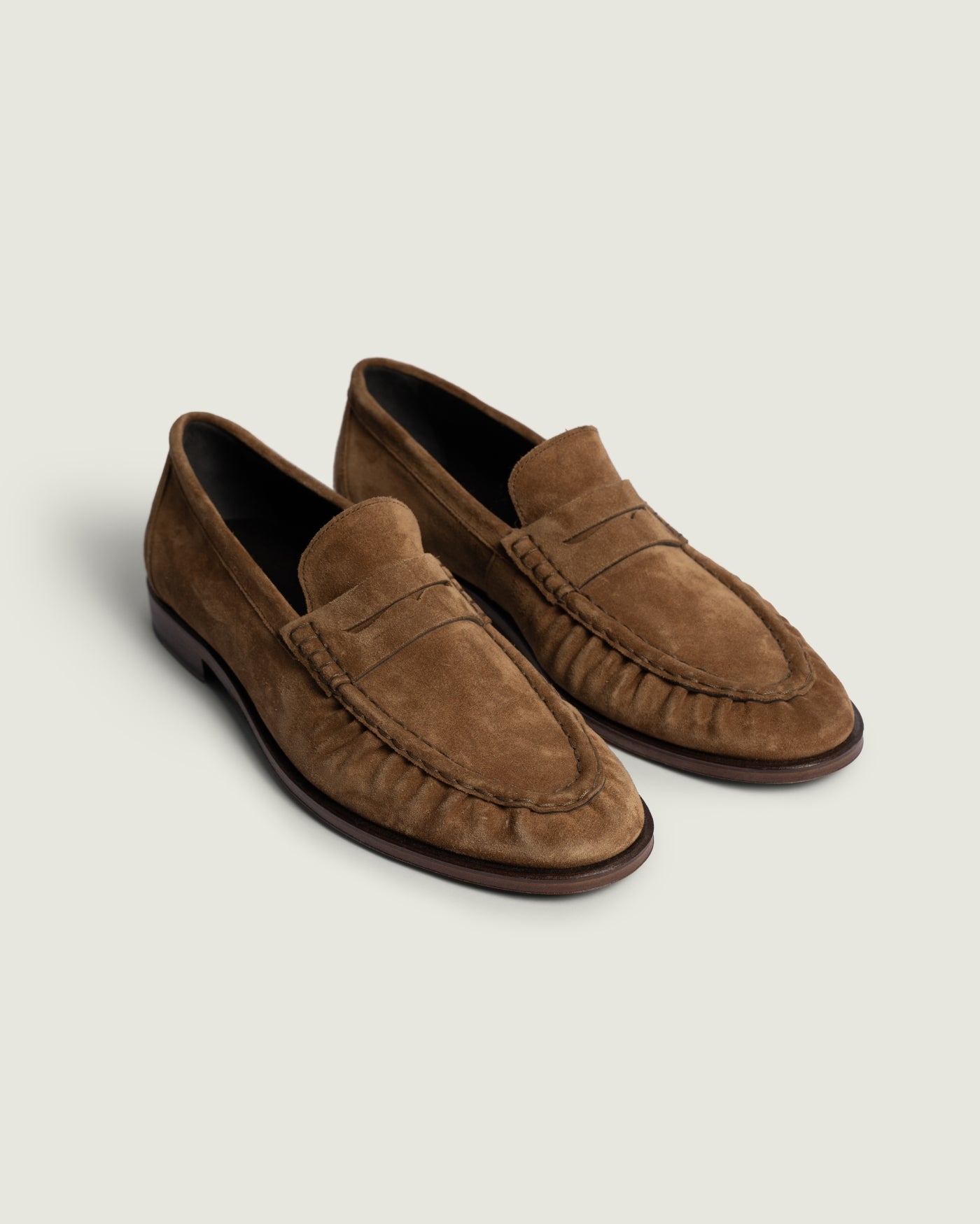 Penny Loafer Wrinkle - Suede | Cognac