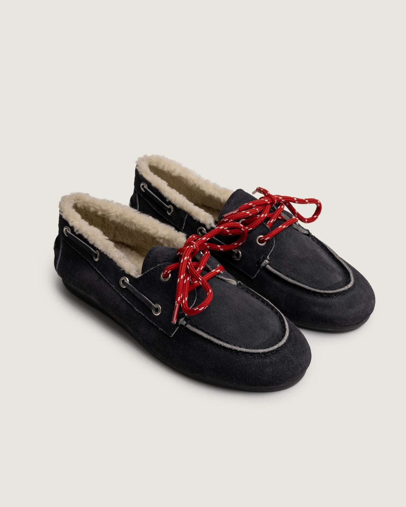Boat Loafer Brushed - Fur | Night blue