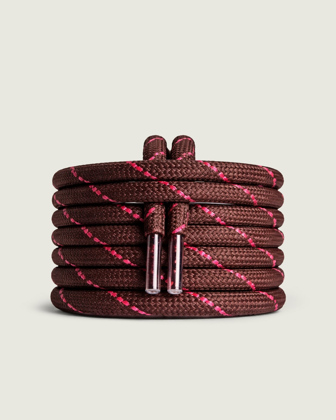 Coloured Posa Laces | Dark Brown / Red