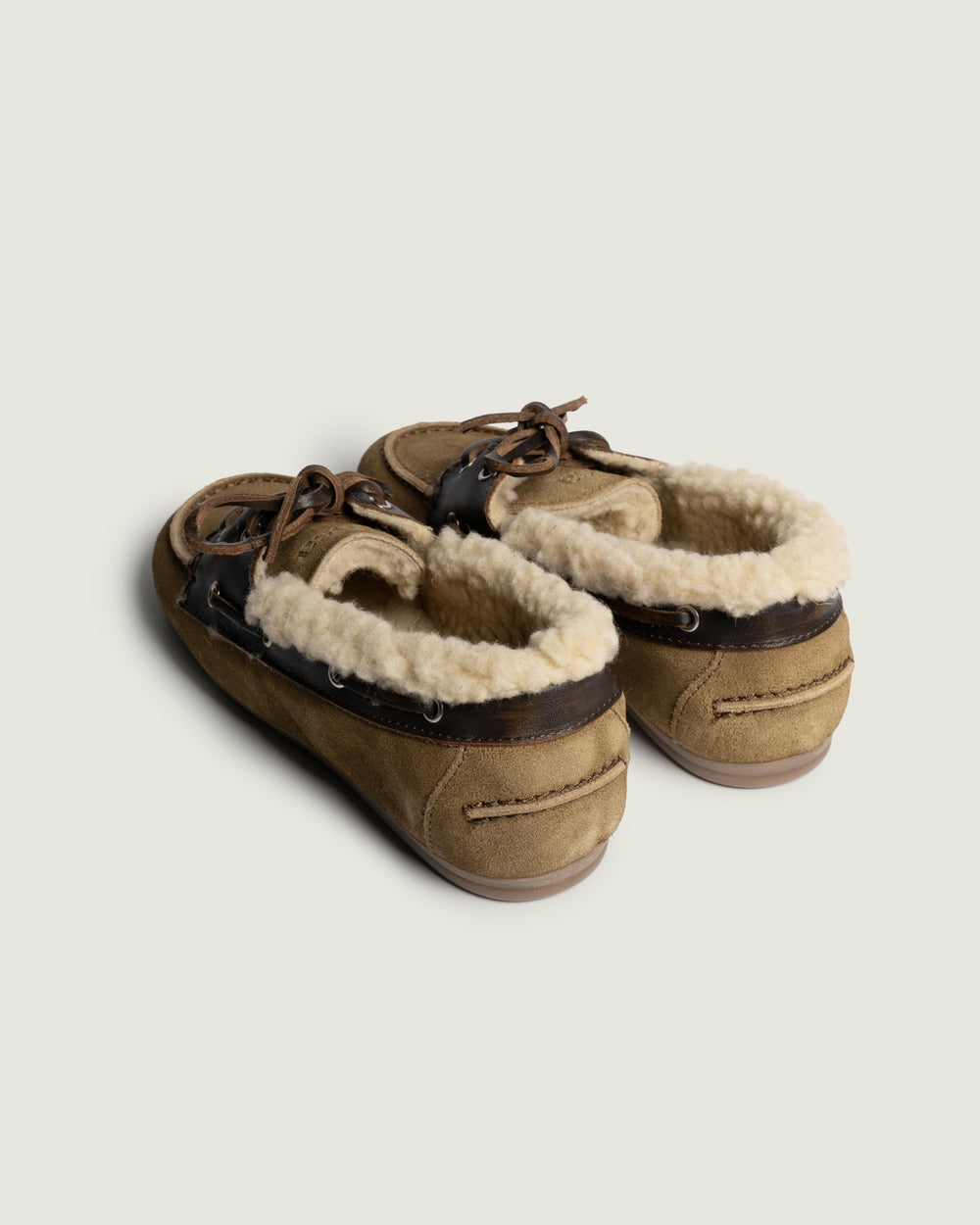 Boat Loafer Brushed Fur - Suede/ Leather | Coffee/ Caramelo