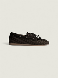 Boat Loafer Woven X Marrea | Dark brown