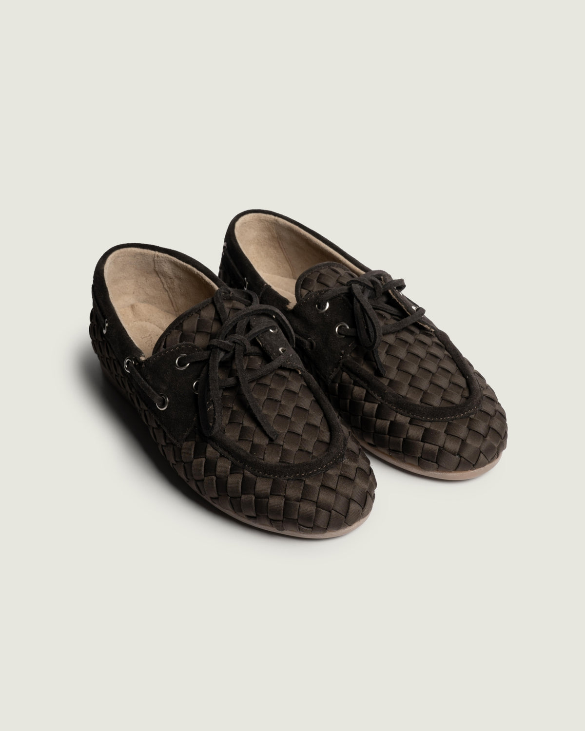 Boat Loafer Woven X Marrea | Dark brown