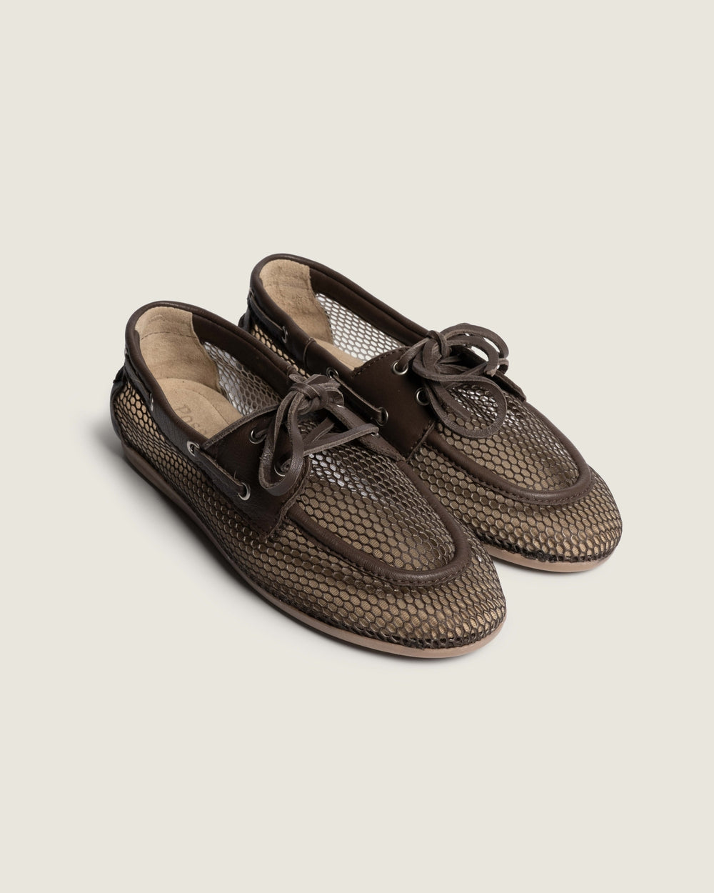 Boat Loafer Mesh - Leather | Dark brown