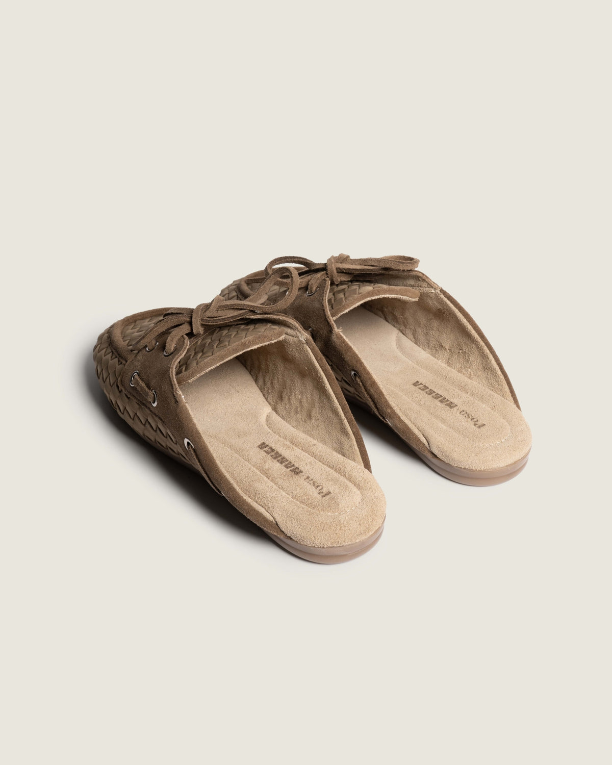 Boat Loafer Mule Woven X Marrea | Camel