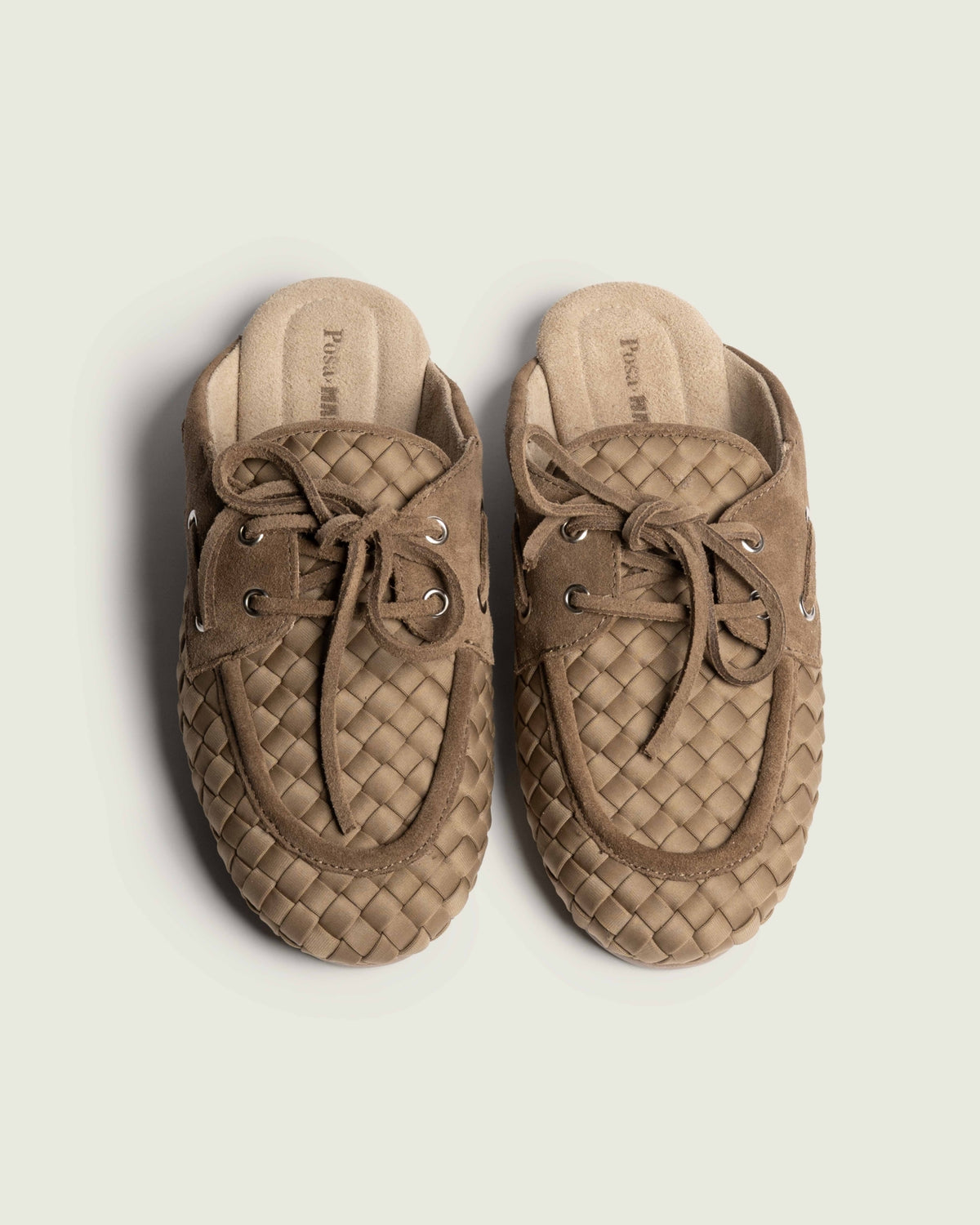 Boat Loafer Mule Woven X Marrea | Camel