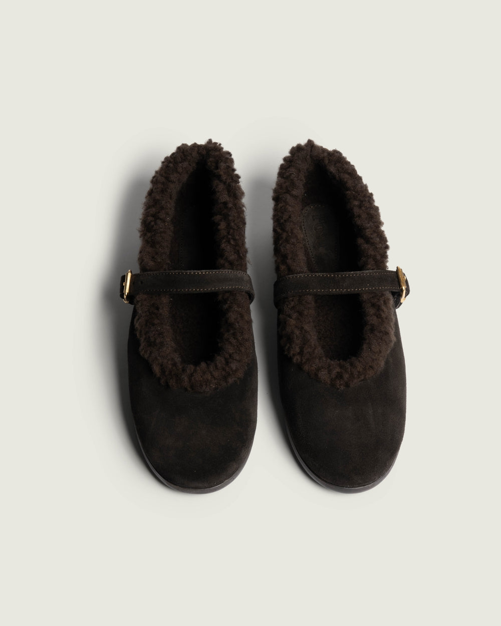 St. Moritz Ballet Flats - Suede | Dark brown