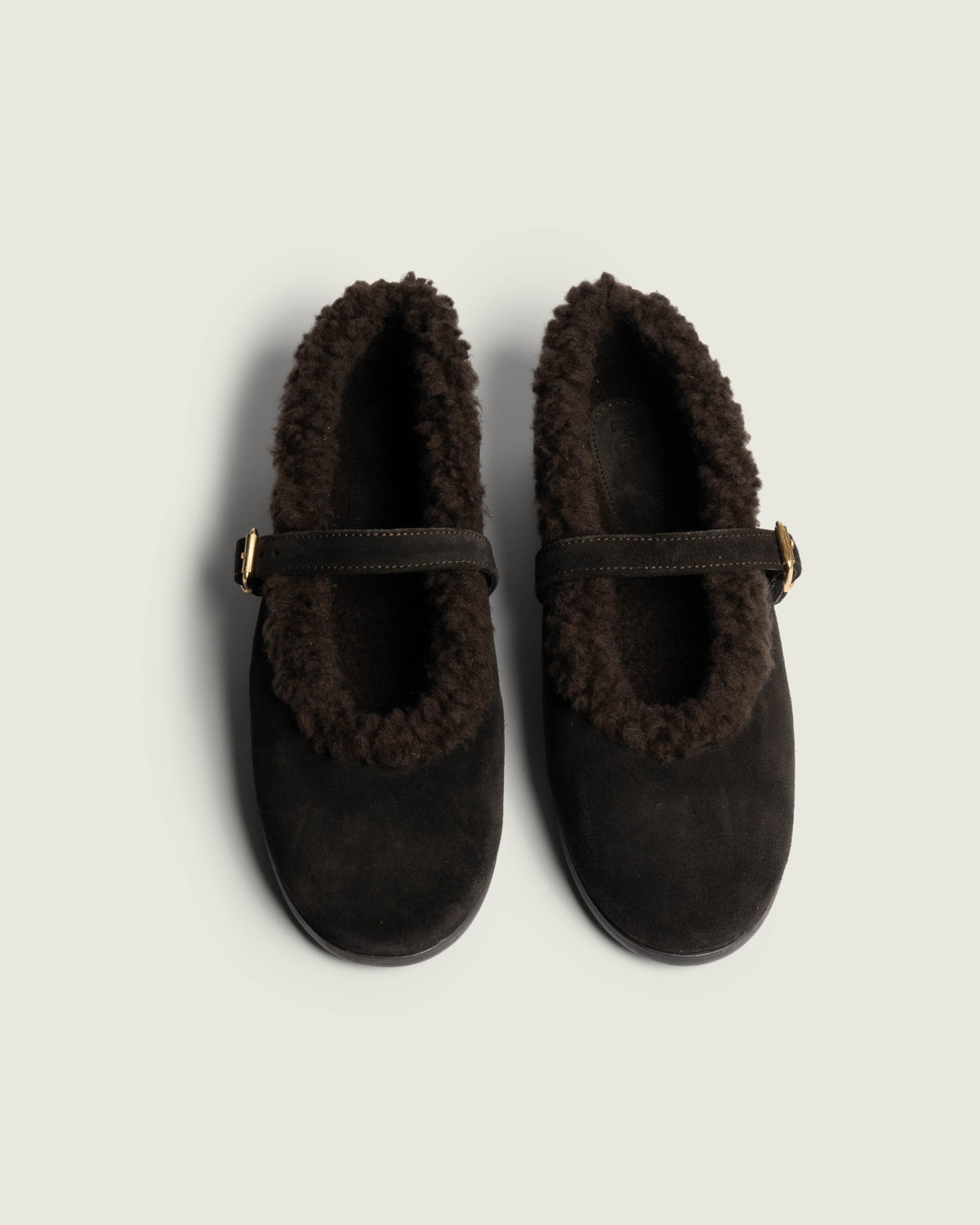 St. Moritz Ballet Flats - Suede | Dark brown