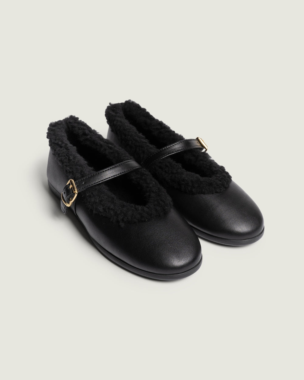 St. Moritz Ballet Flats - Leather | Black
