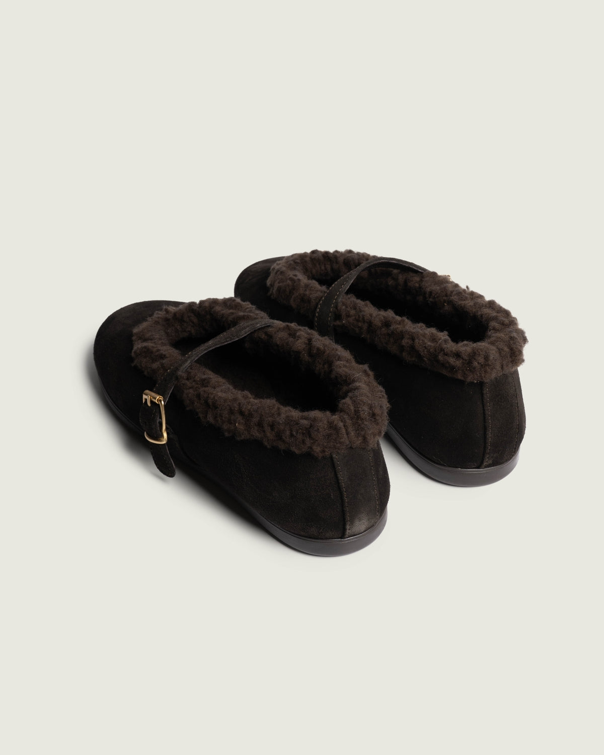 St. Moritz Ballet Flats - Suede | Dark brown