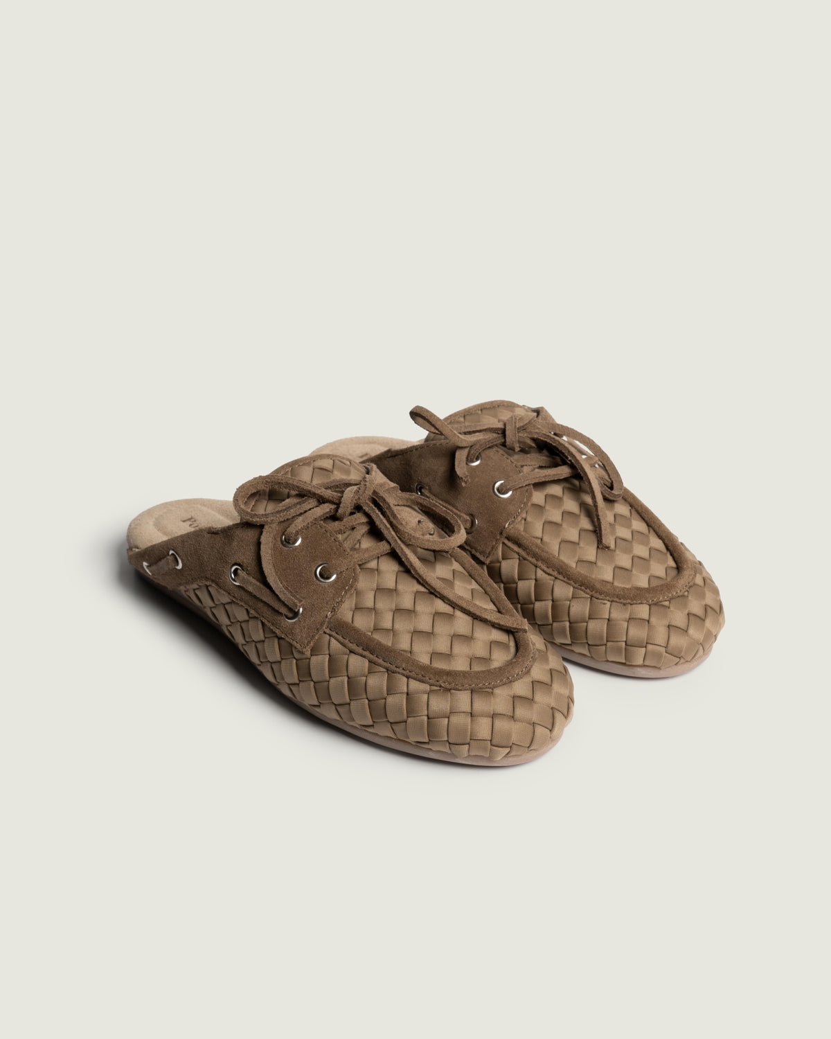 Boat Loafer Mule Woven X Marrea | Camel