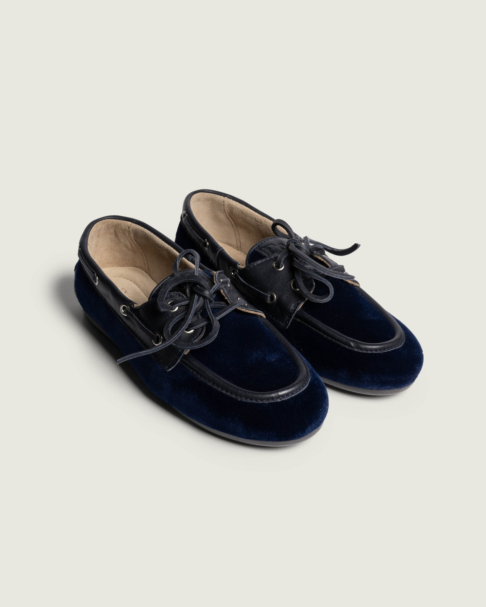 Boat Loafer Velvet | Navy