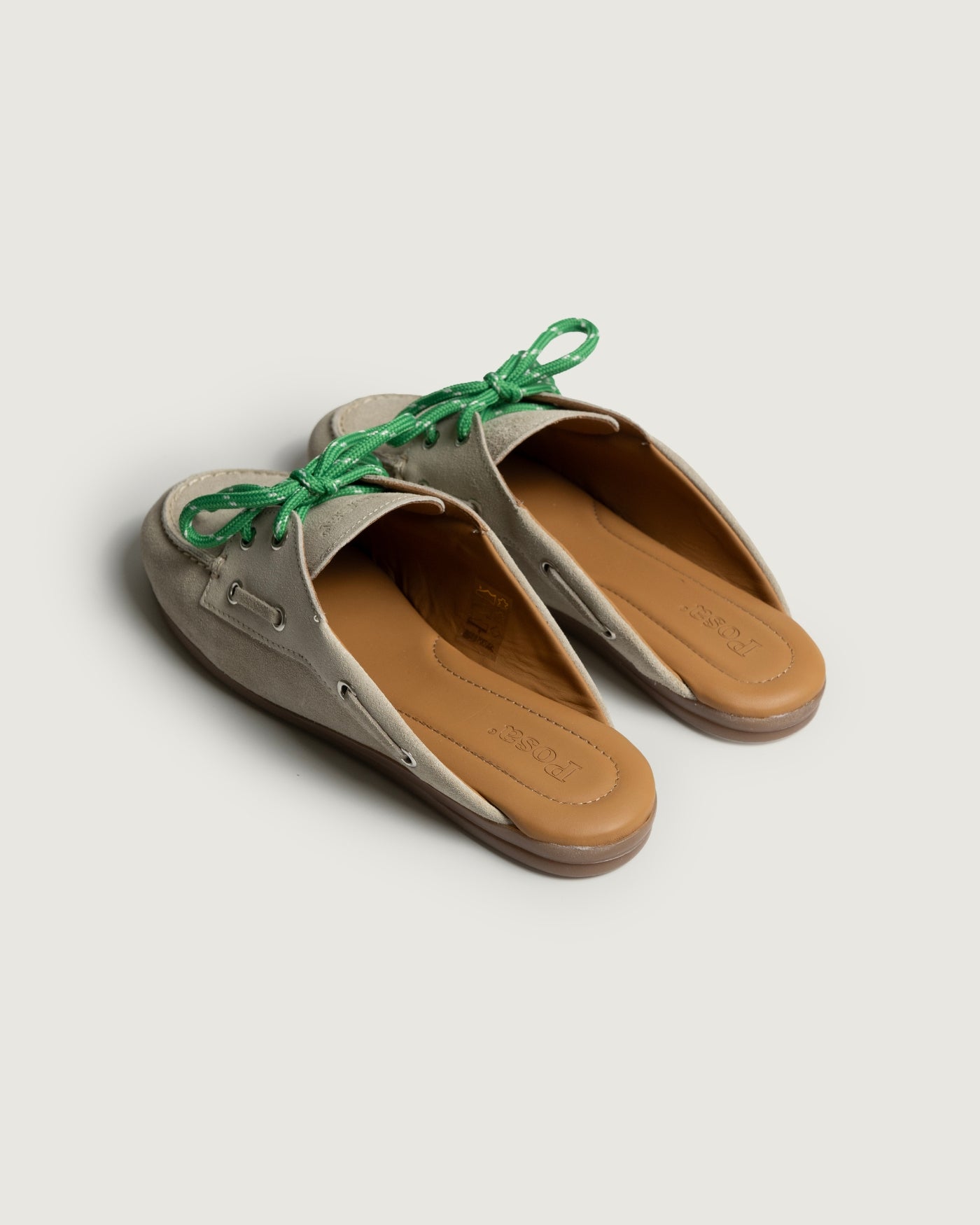 Boat Loafer Mule - Brushed Suede | Light taupe