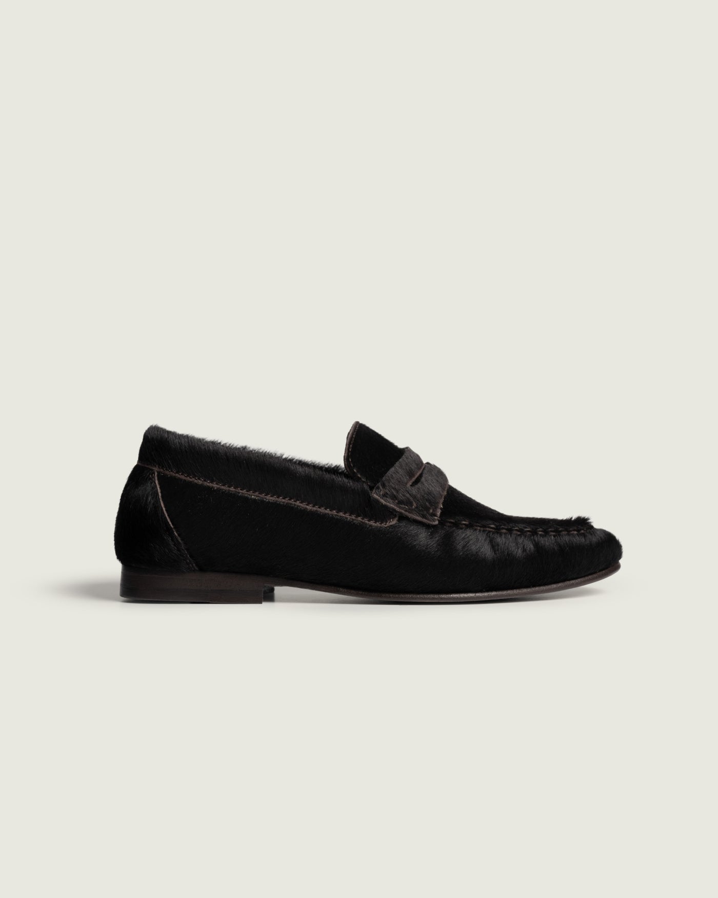 Penny Loafer Wrinkle - Animal | Black