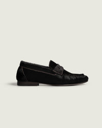 Penny Loafer Wrinkle - Animal | Black