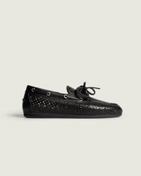 Boat Loafer Perforated - Leather | Black