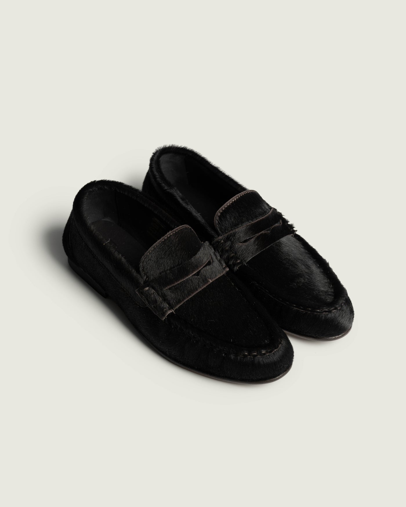 Penny Loafer Wrinkle - Animal | Black