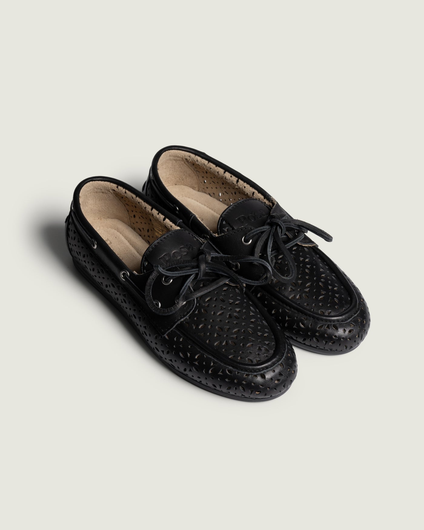 Boat Loafer Perforated - Leather | Black