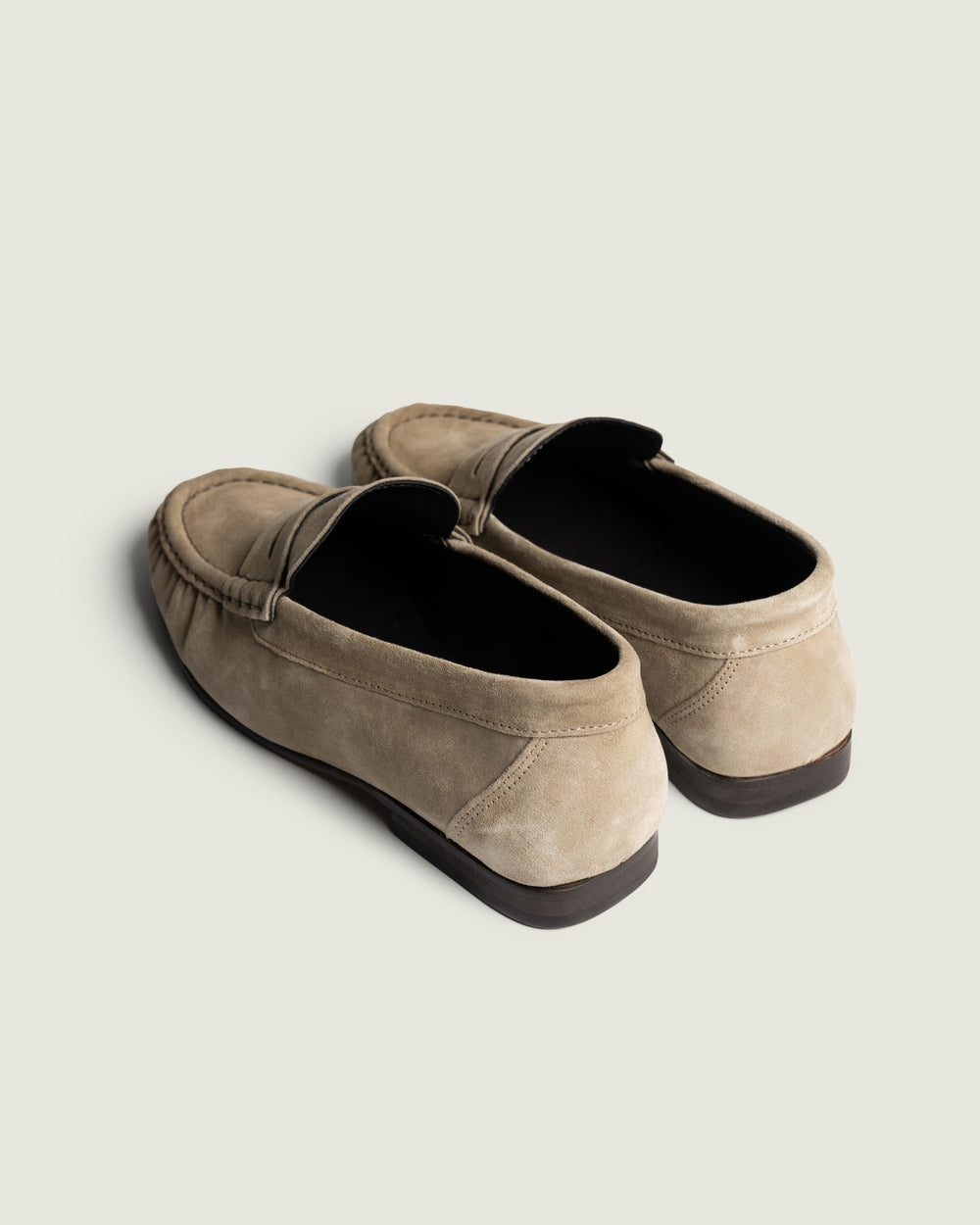 Penny Loafer Wrinkle - Suede | Light taupe