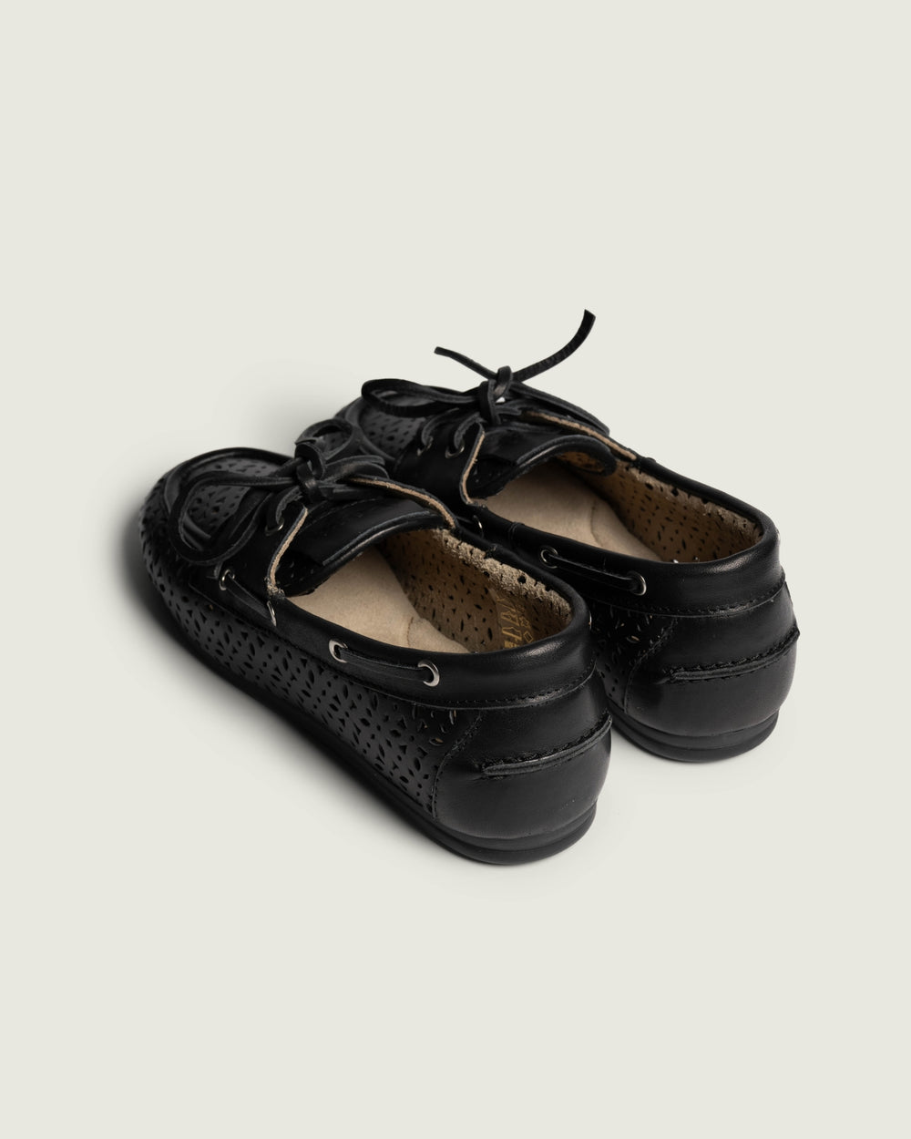 Boat Loafer Perforated - Leather | Black