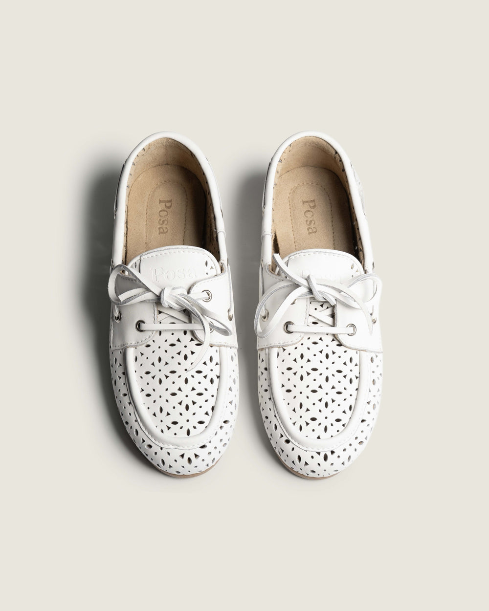 Boat Loafer Perforated - Leather | Off white