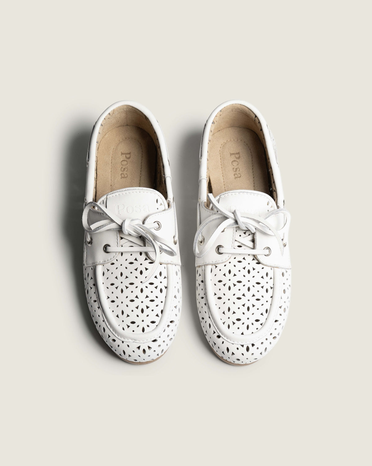 Boat Loafer Perforated - Leather | Off white