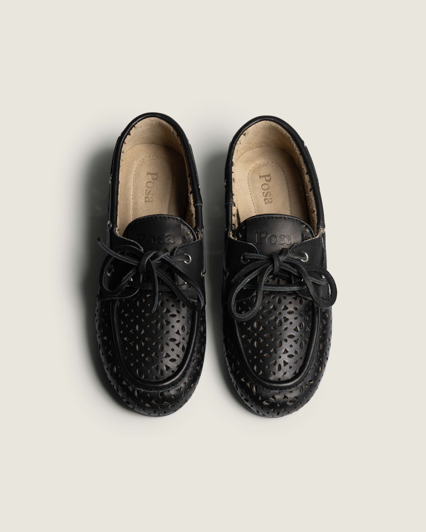 Boat Loafer Perforated - Leather | Black