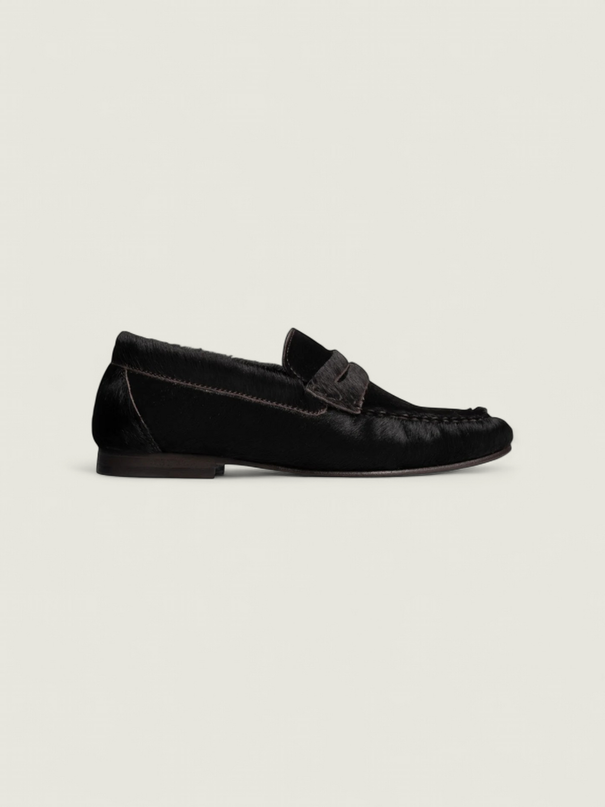 Penny Loafer Wrinkle - Animal | Black