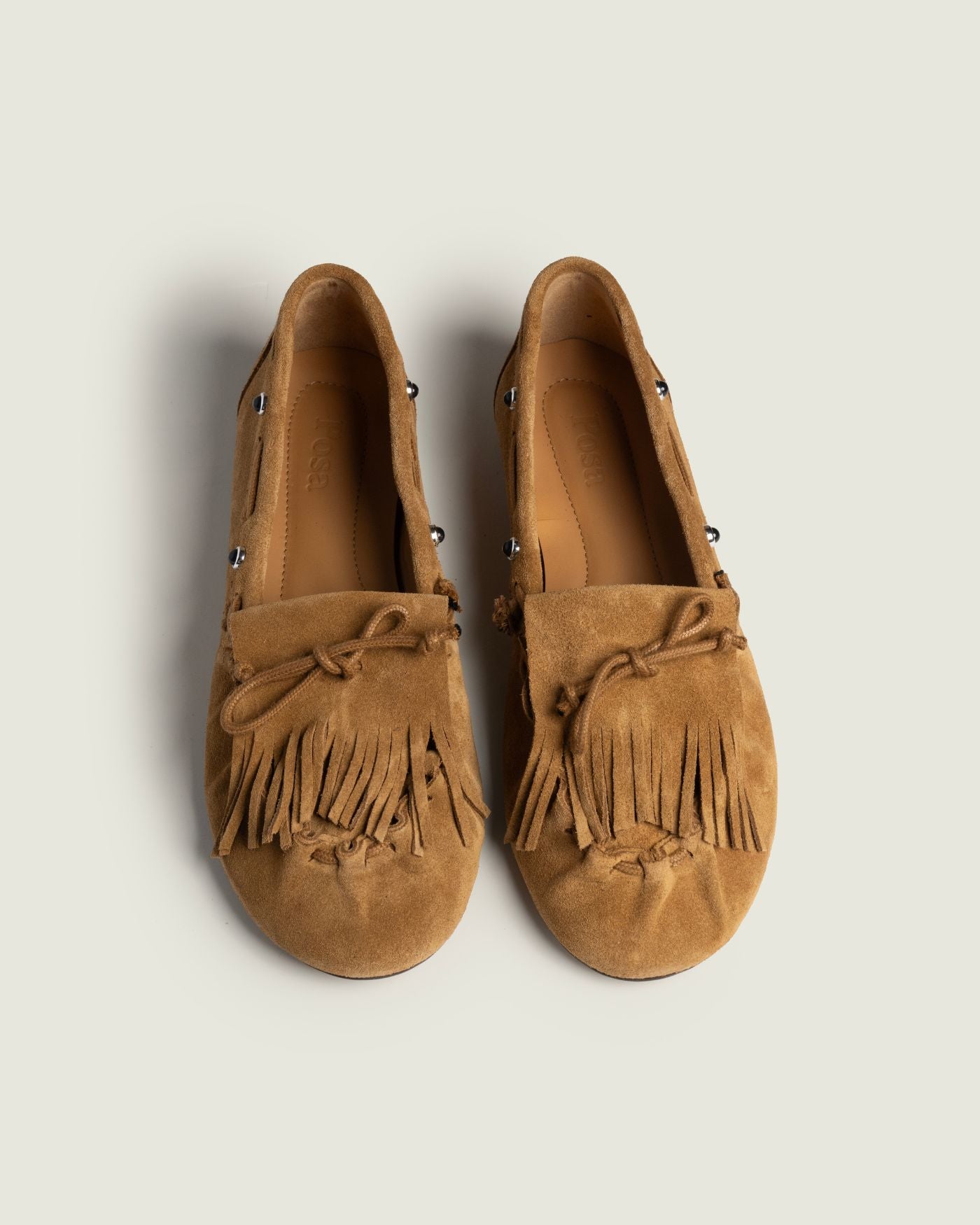 Fringe Moccasin | Cognac