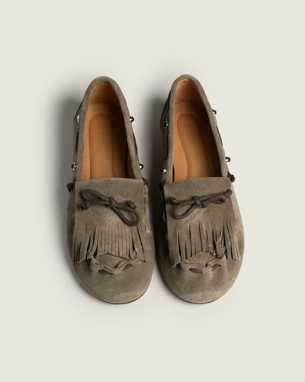 Fringe Moccasin | Khaki