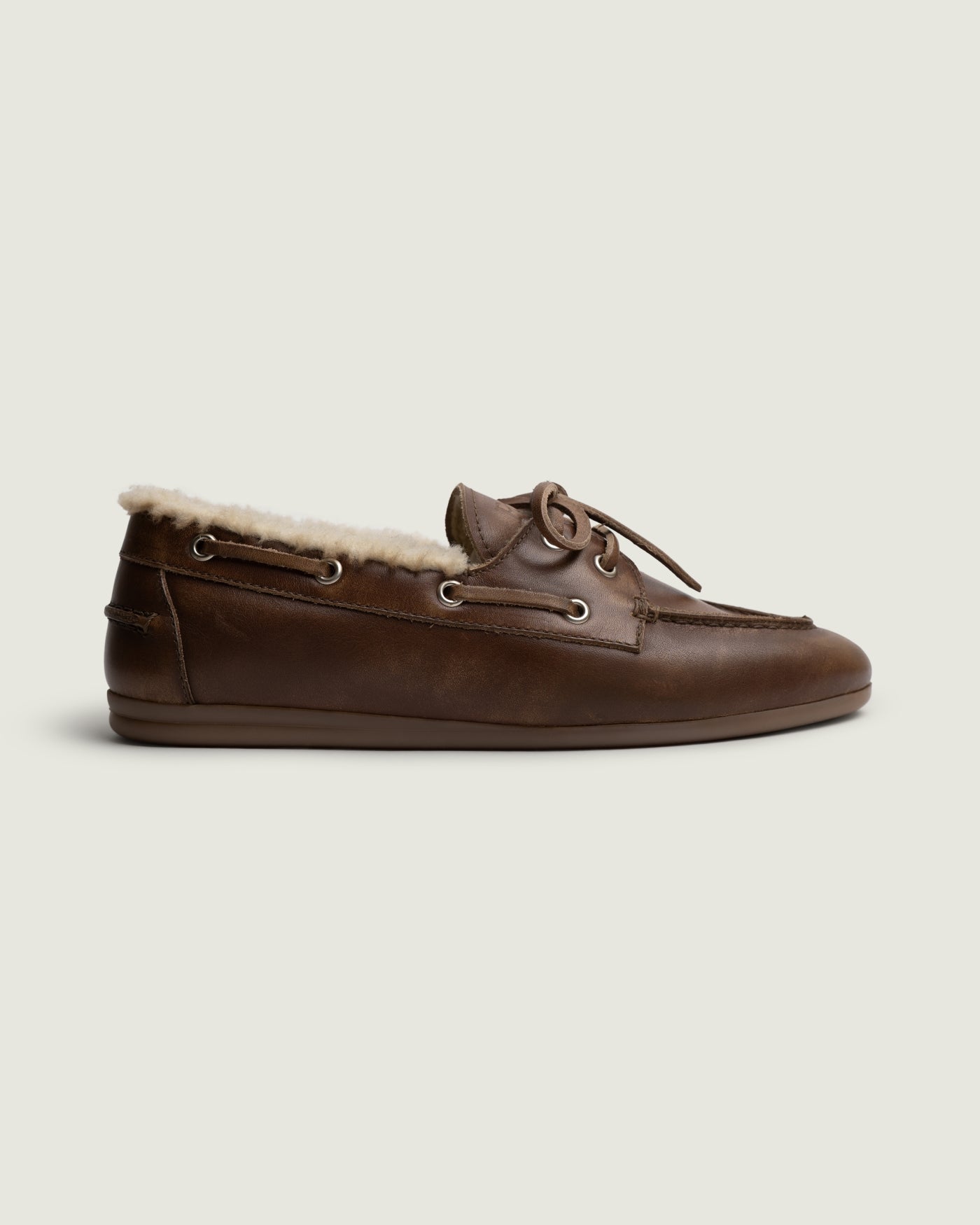 Boat Loafer Brushed - Fur | Brown