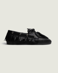Boat Loafer Native Tassel - Soft Leather | Black