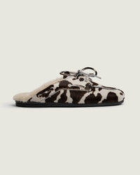 Boat Loafer Mule Fur - Animal | Cow